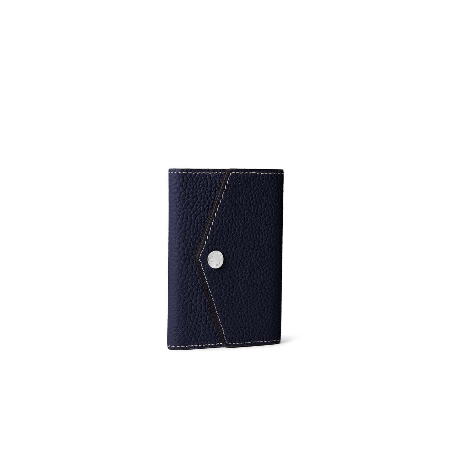 (Snap button back cover case) Mirror pouch in shrink leather