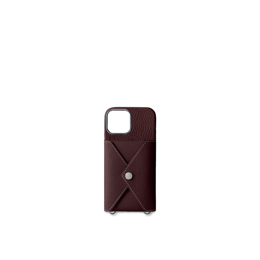 Back Cover With Snap Button Bottalato Leather (iPhone 16)