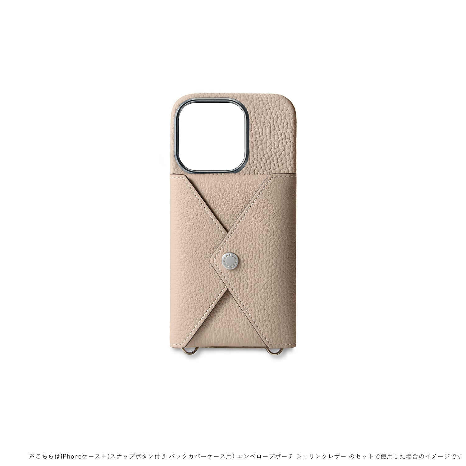 Back Cover with Snap Button Bottalato Leather (iPhone 16 Pro)