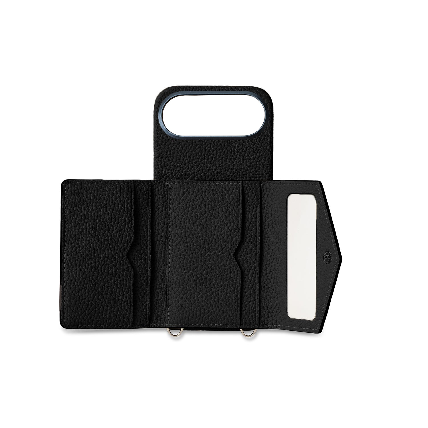 iPhone Air) スナップボタン付き バックカバーケース シュリンクレザー