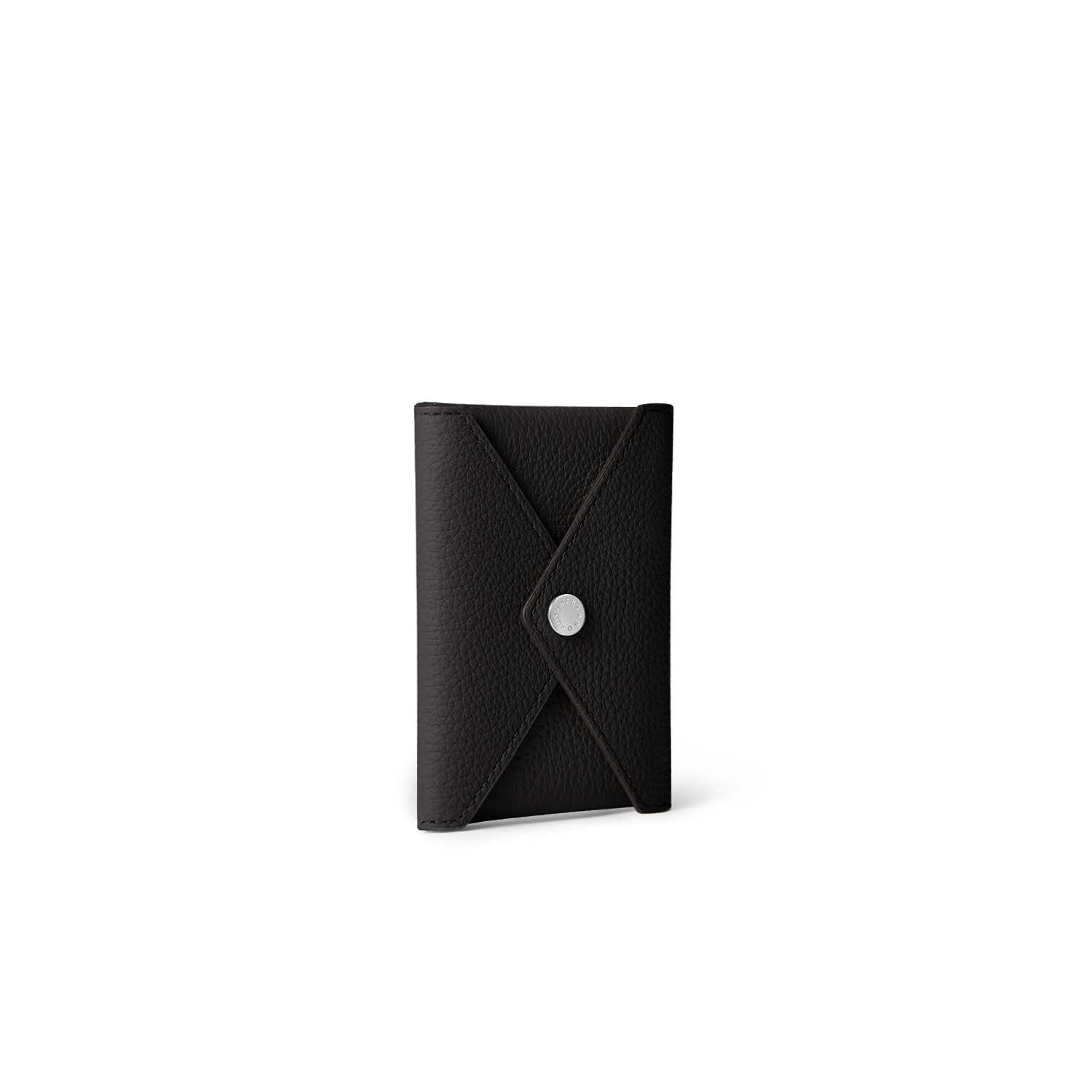 (Snap button back cover case) Envelope pouch in shrink leather