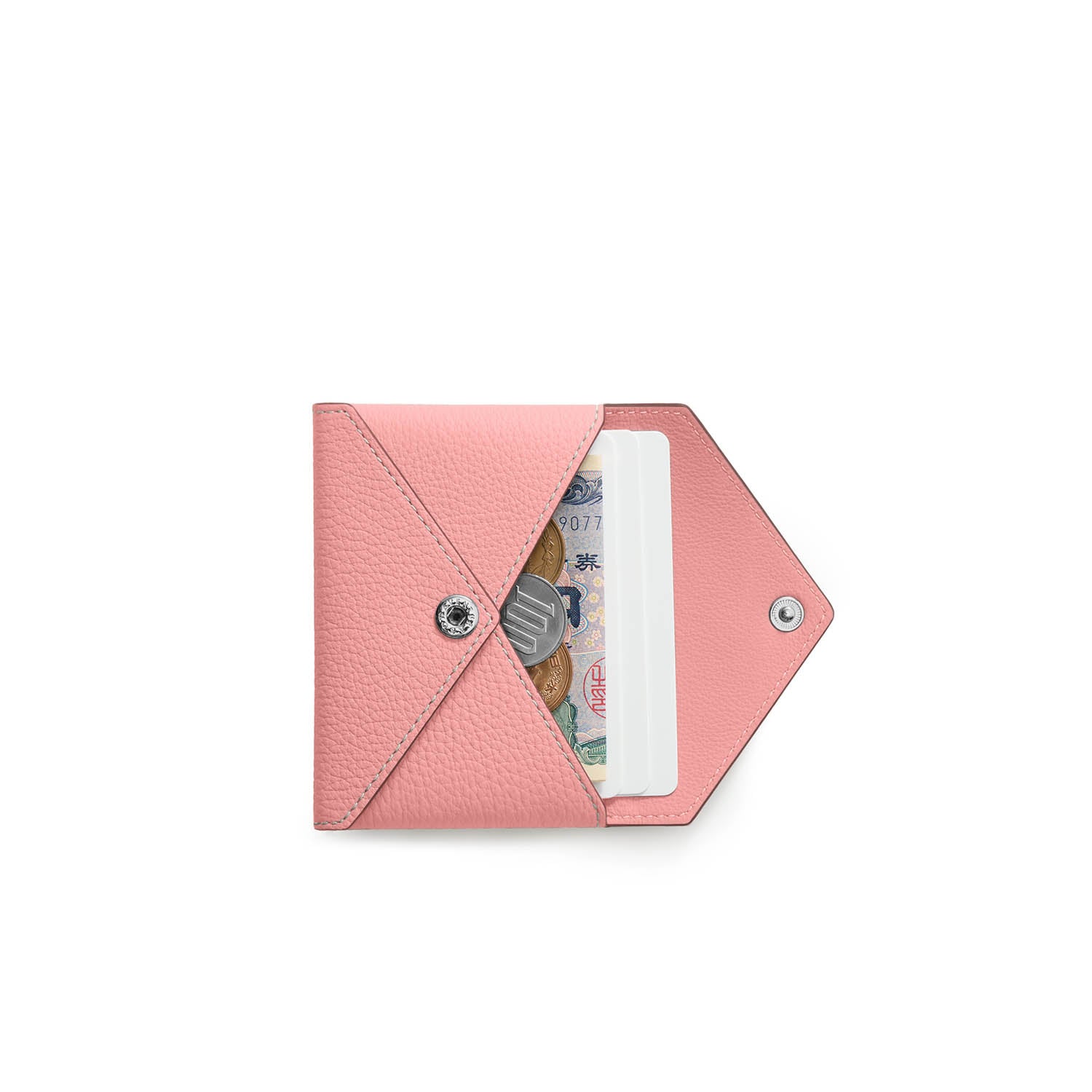 スナップボタン付き バックカバーケース用 エンベロープポーチ シュリンクレザー スナップボタン付き バックカバーケース用 エンベロープポーチ