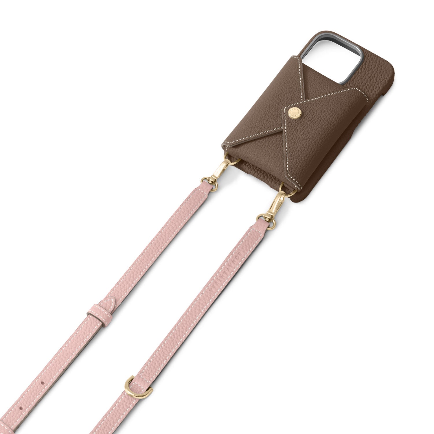 Dリング付き アジャスタブル ショルダー ストラップ シュリンクレザー