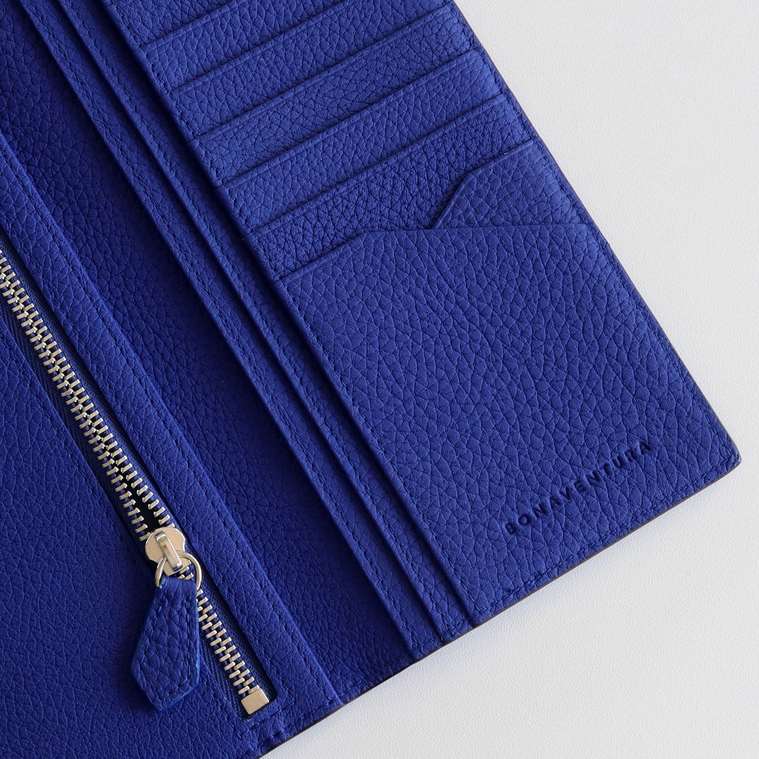 BONAVENTURA 長財布 シュリンクレザー【未使用品】 BONAVENTURA 財布 ロングジップ ウォレット シュリンクレザー