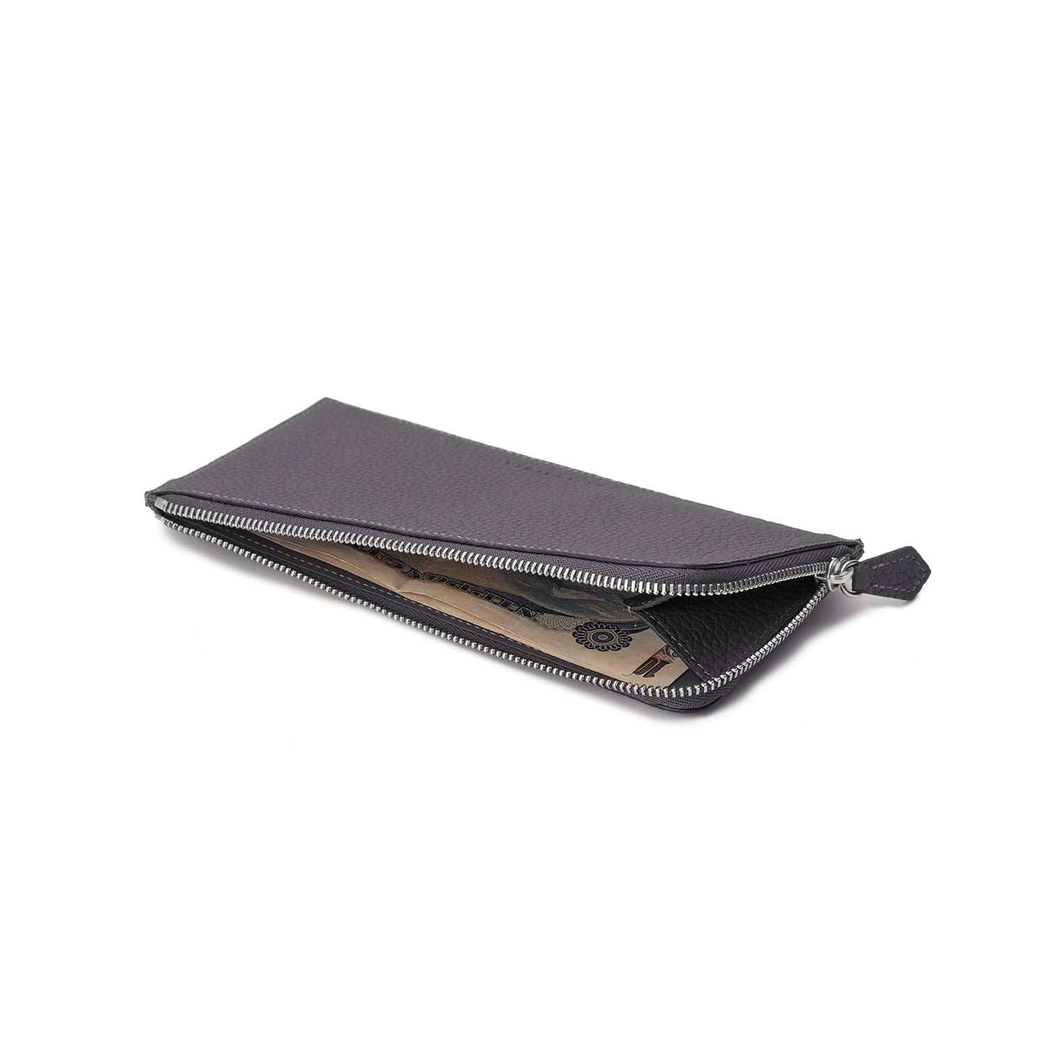 BONAVETURA ボナベンチュラ　L字ジップ ウォレット シュリンクレザー L字ジップ ウォレット シュリンクレザー