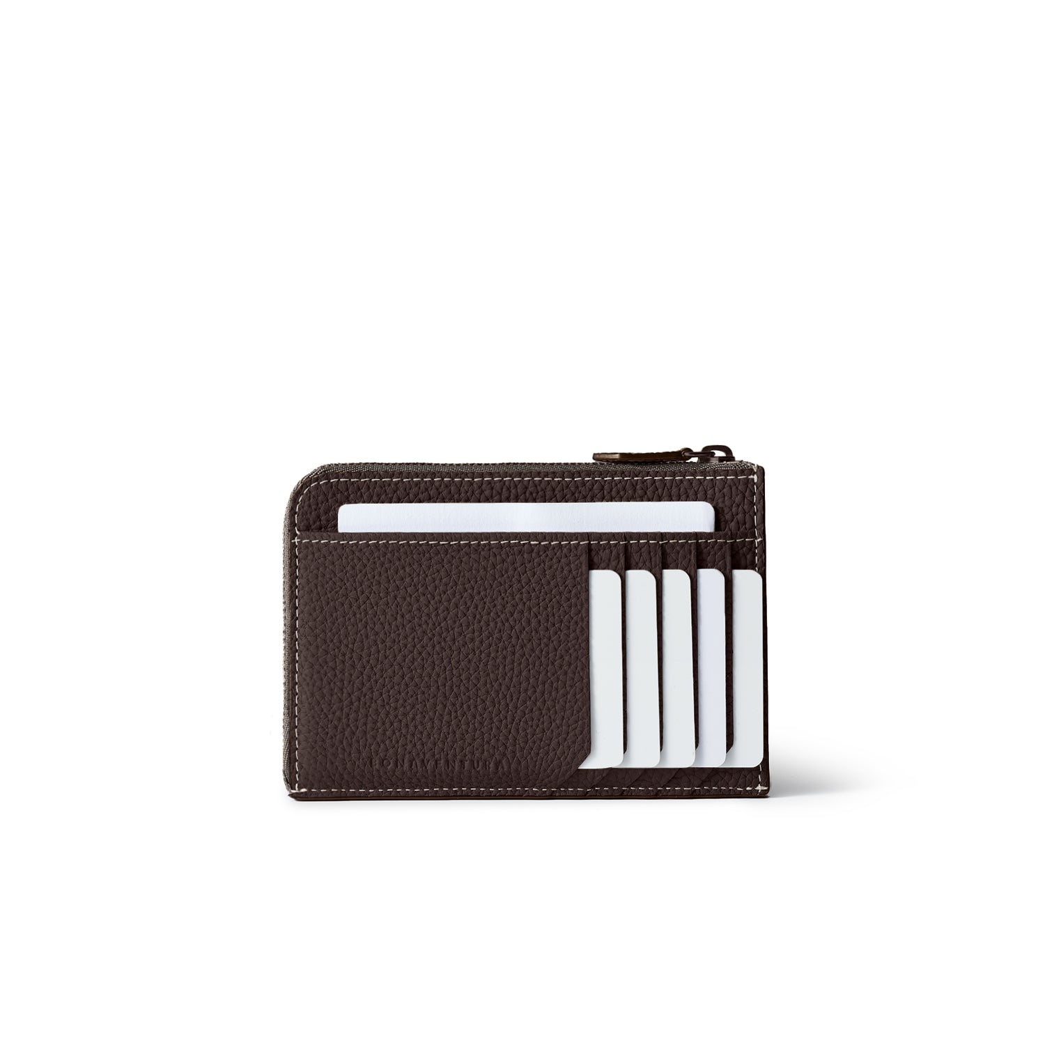 エンベロープ ミニジップ ウォレット シュリンクレザー