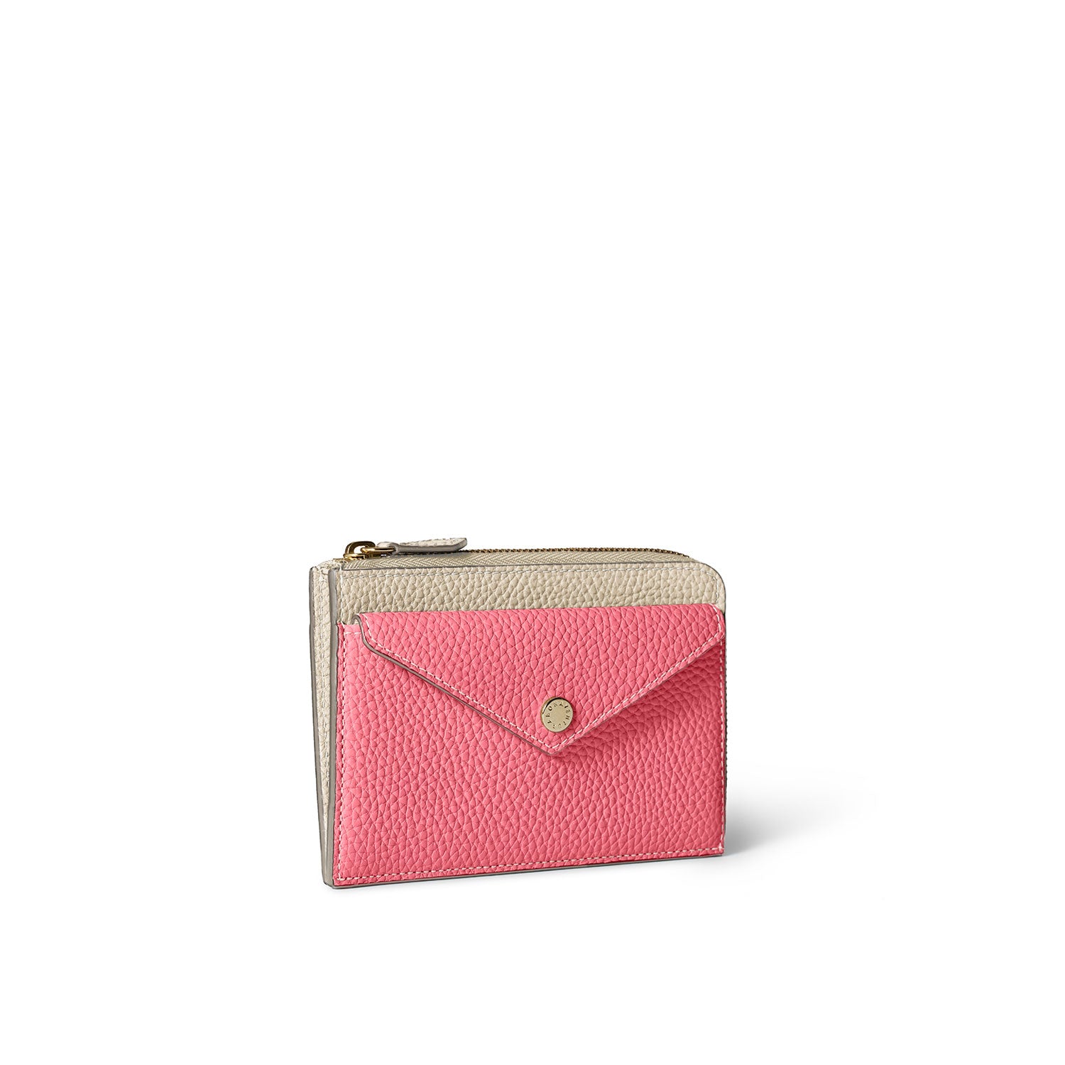 【鏡リュウジ監修 BONAVENTURA × 25ans】エンベロープ ミニジップ ウォレット シュリンクレザー