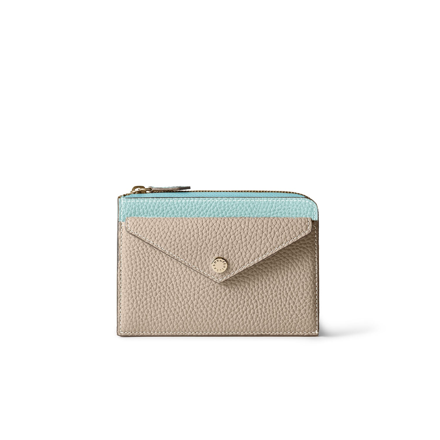 Envelope Mini-zip Wallet In Shrink Leather – BONAVENTURA (ボナ