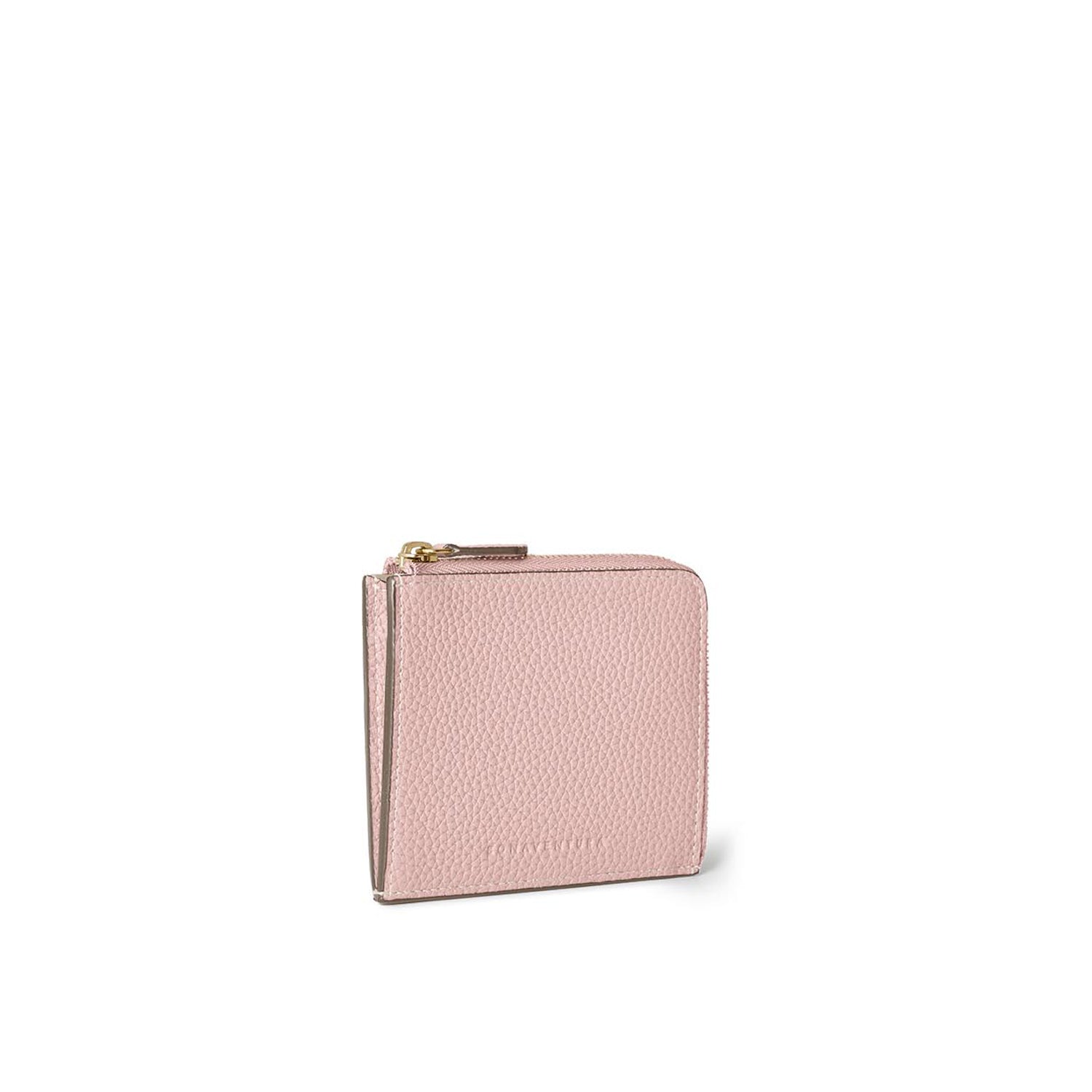 L-shaped Zip Wallet In Shrink Leather