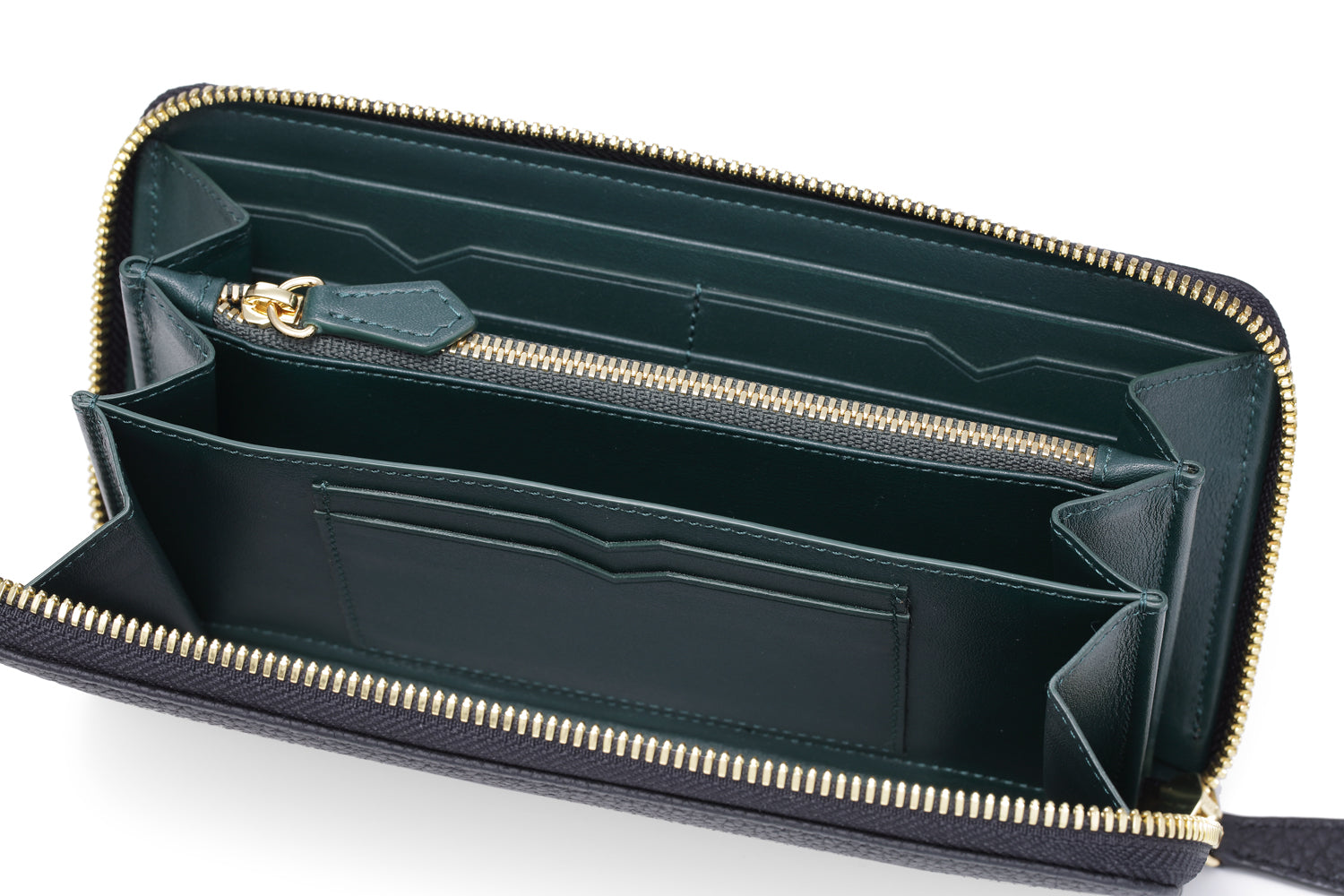 ロングジップ ウォレット シュリンクレザー