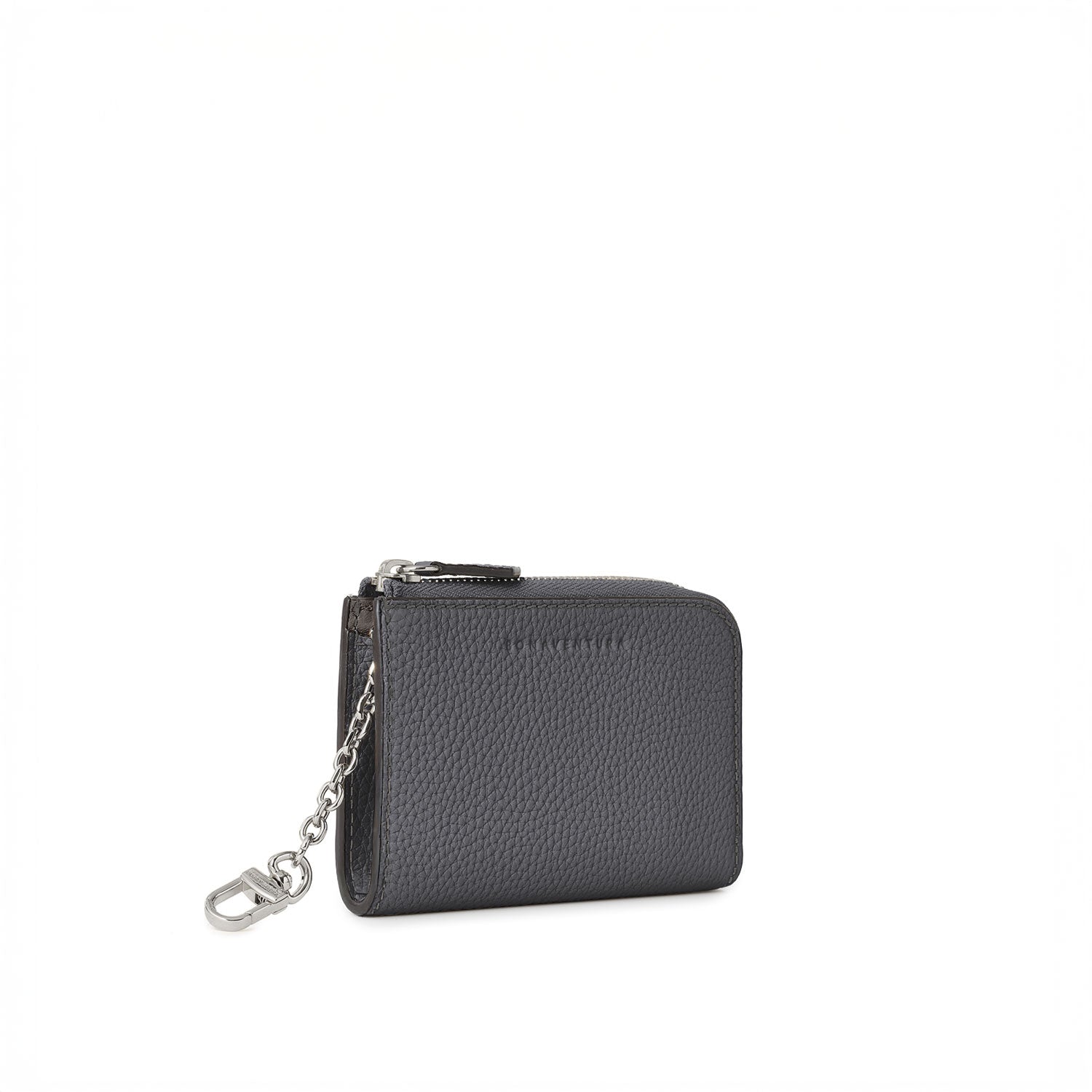L-Shaped Zip Card Case with Chain