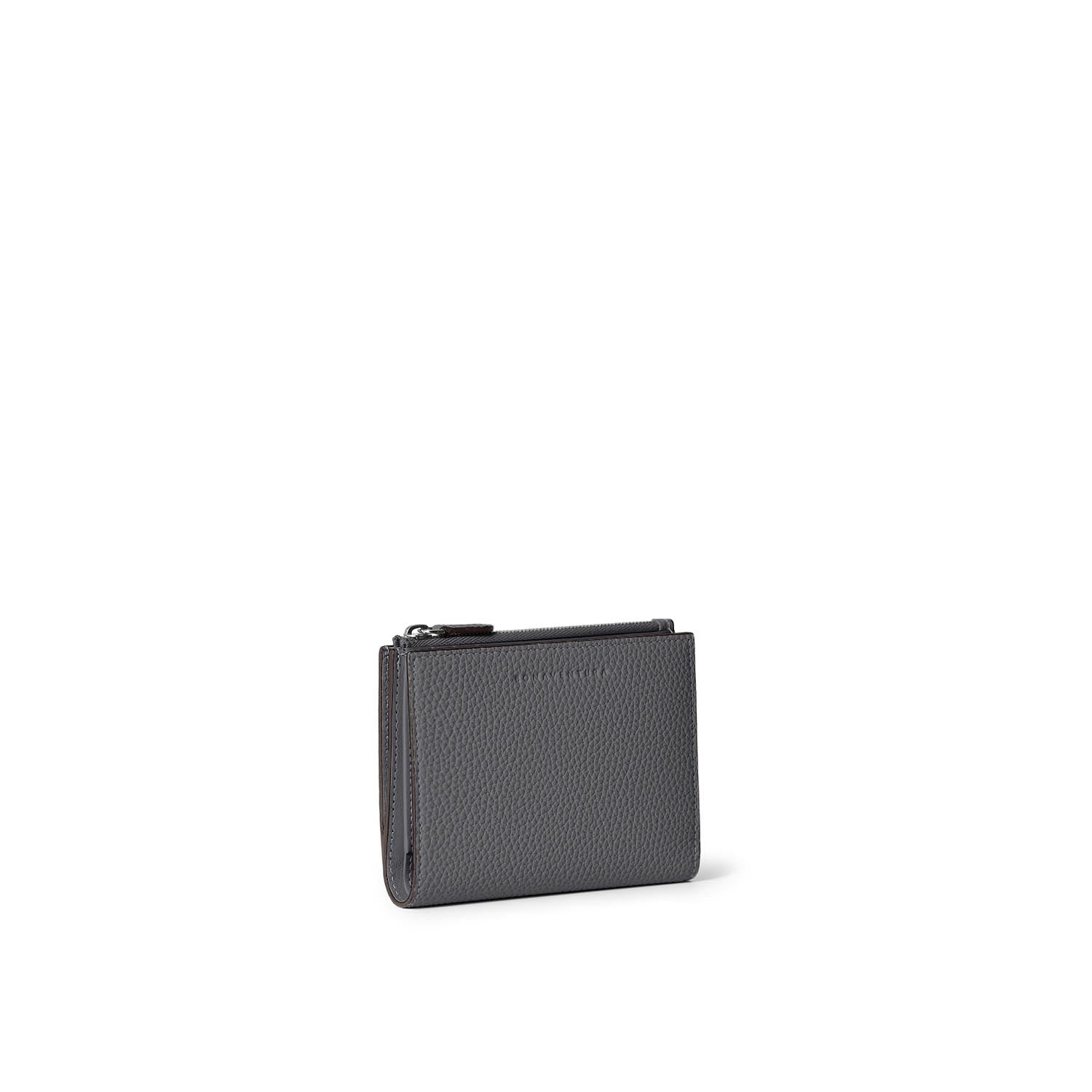 Compact Bifold Wallet with Zipper