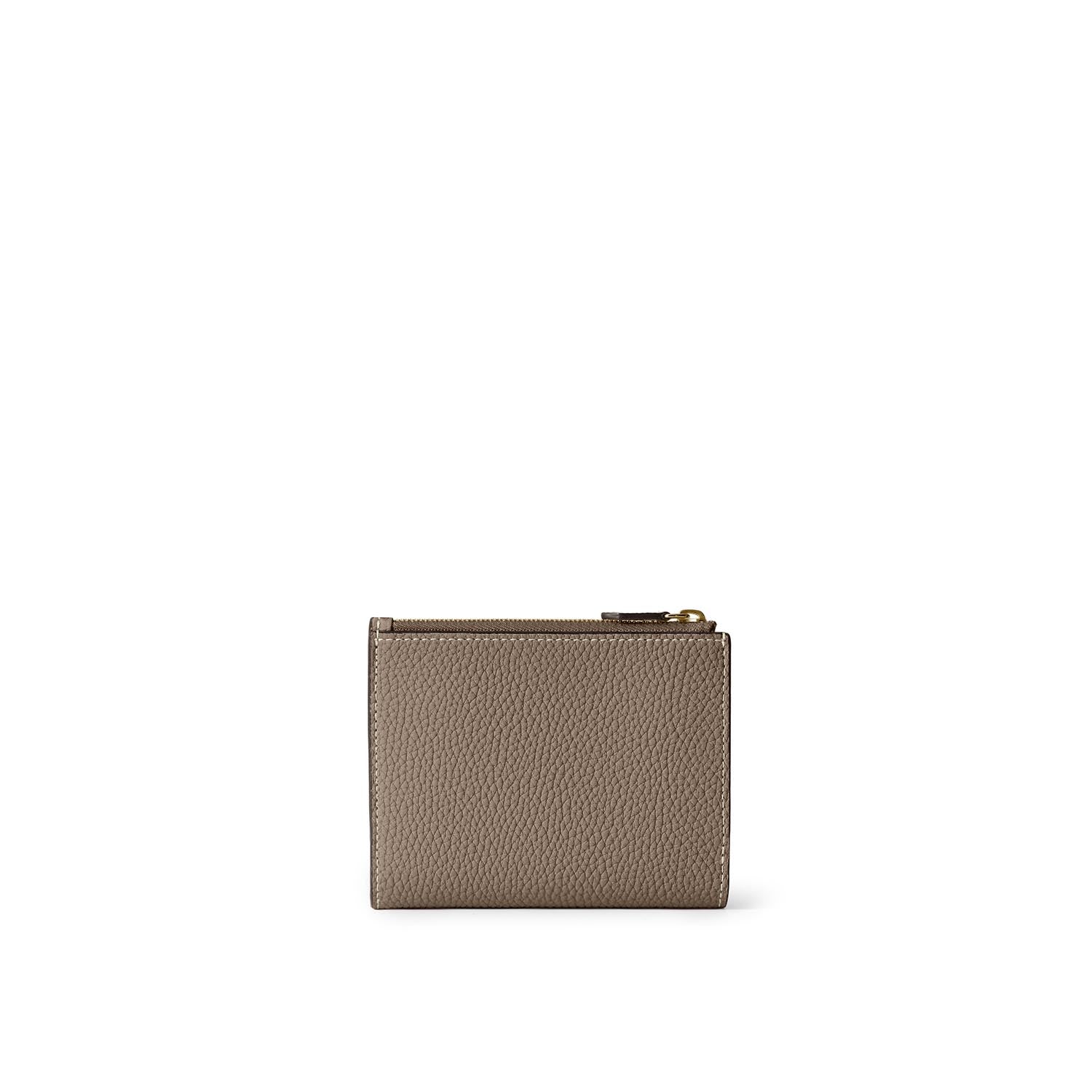 BONAVENTURA ミニ財布 ホワイト 未使用BONAVENTURAジップウォレット シュリンクレザー折り財布