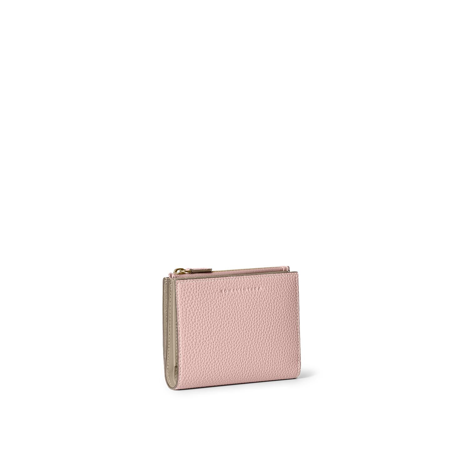 Compact Bifold Wallet with Zipper