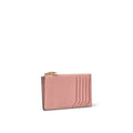 Mini Zip Wallet with Heart Puller Shrunk Leather