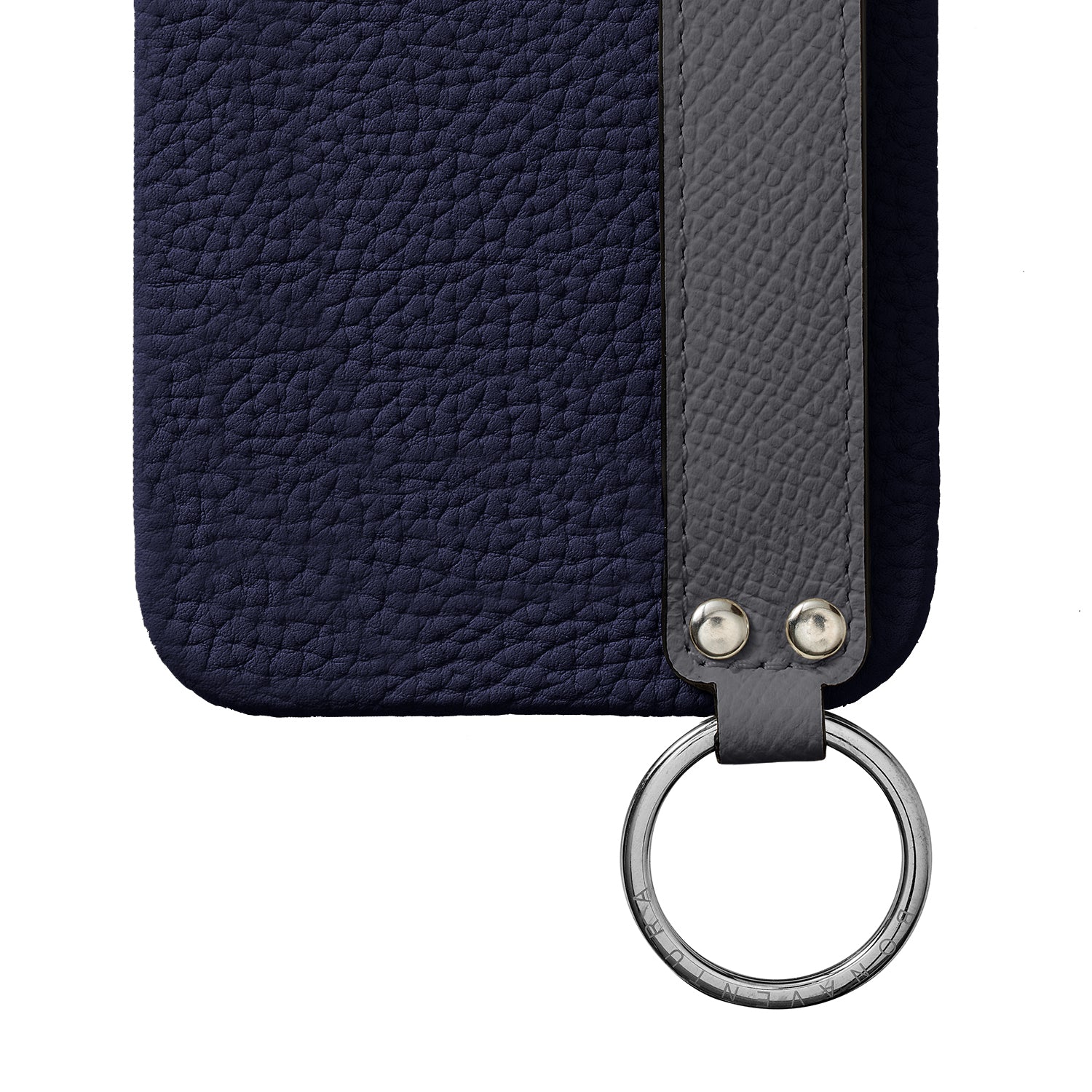 iPhone 15) ハンドル付き バックカバーケース シュリンクレザー