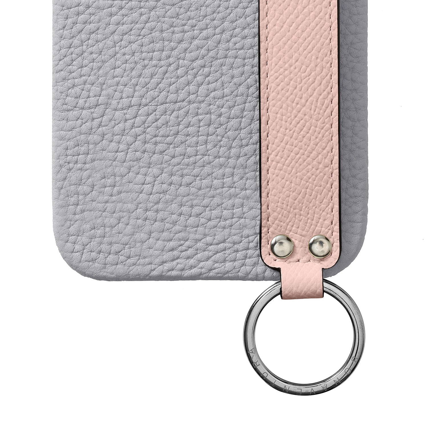 iPhone 15) ハンドル付き バックカバーケース シュリンクレザー