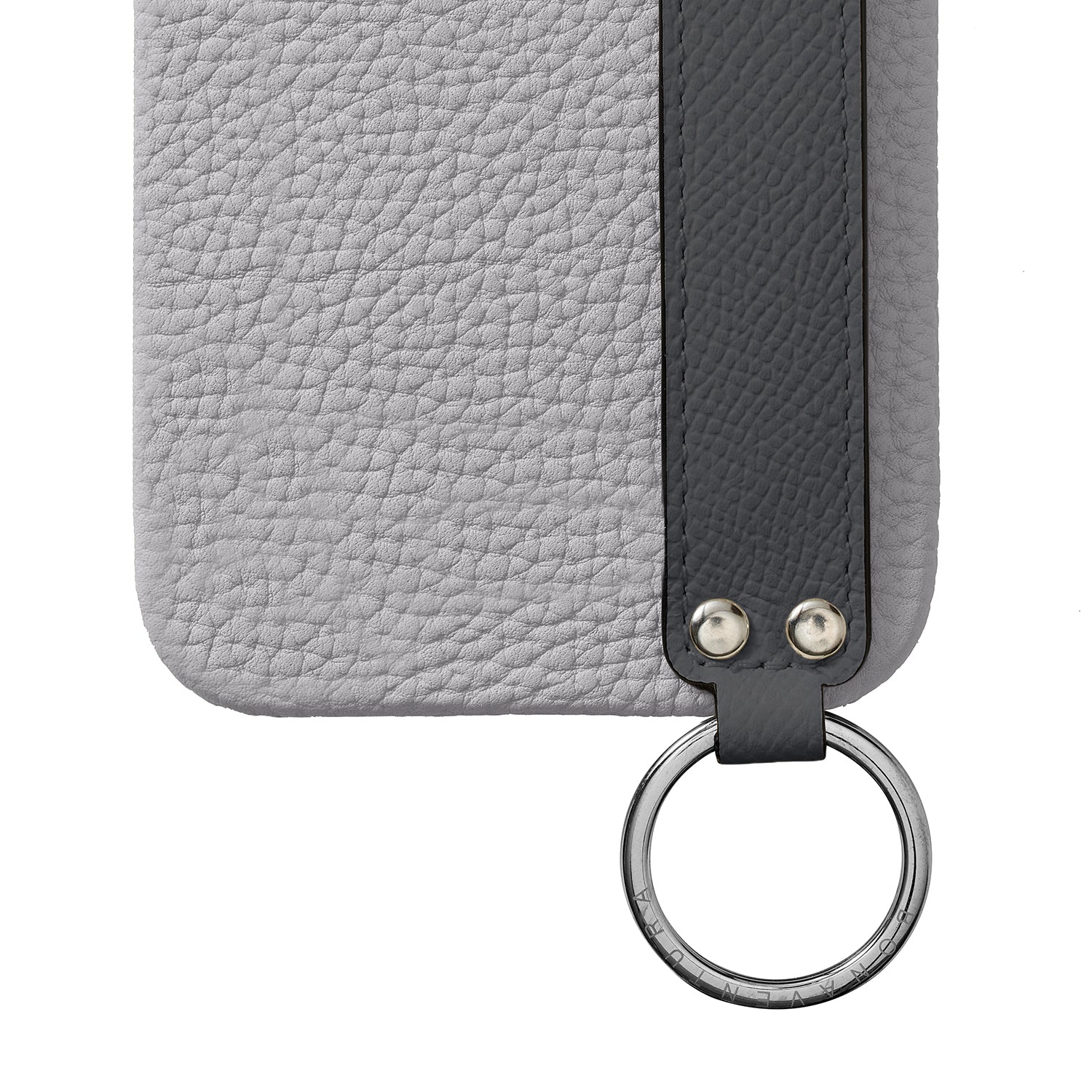 iPhone 15 Pro) ハンドル付き バックカバーケース シュリンクレザー