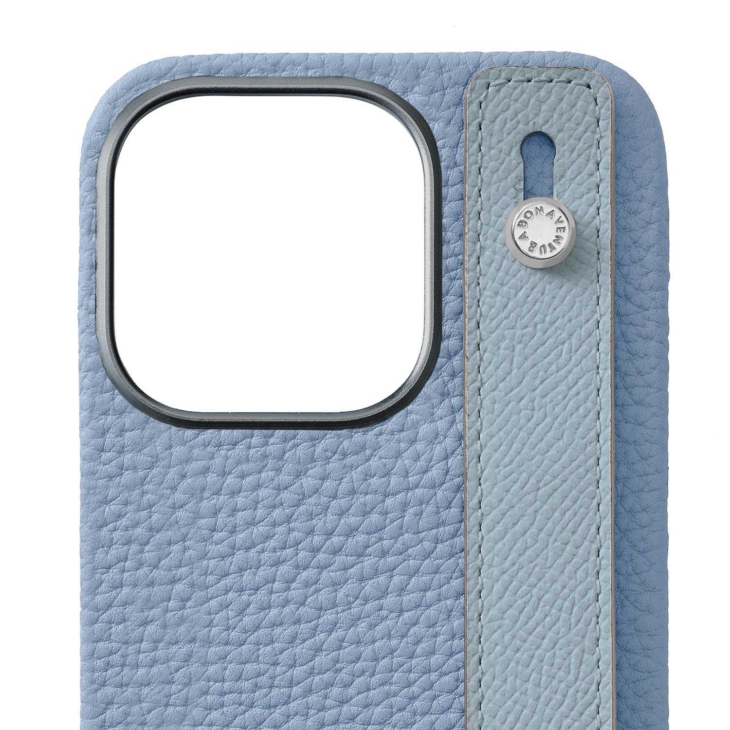 (iPhone 15 Pro) Back cover case with handle, shrink leather