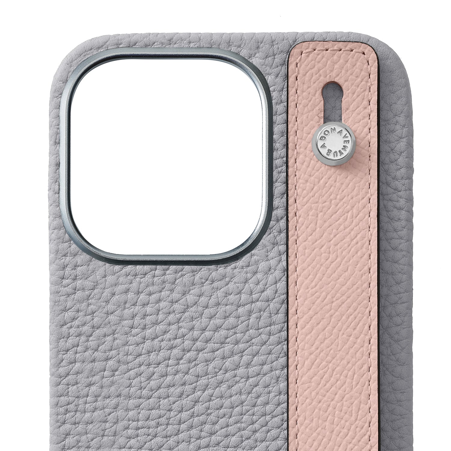 iPhone 15 Pro) ハンドル付き バックカバーケース シュリンクレザー