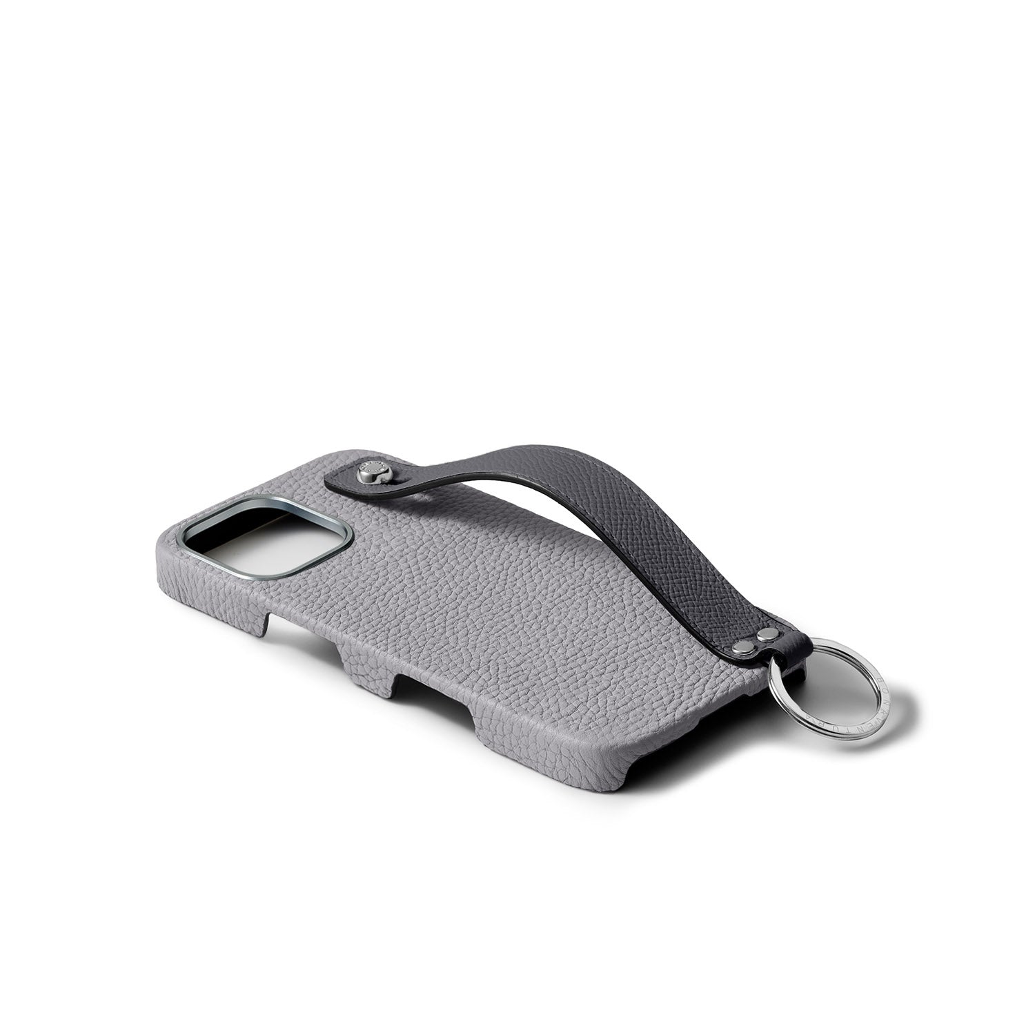 iPhone 17) ハンドル付き バックカバーケース シュリンクレザー