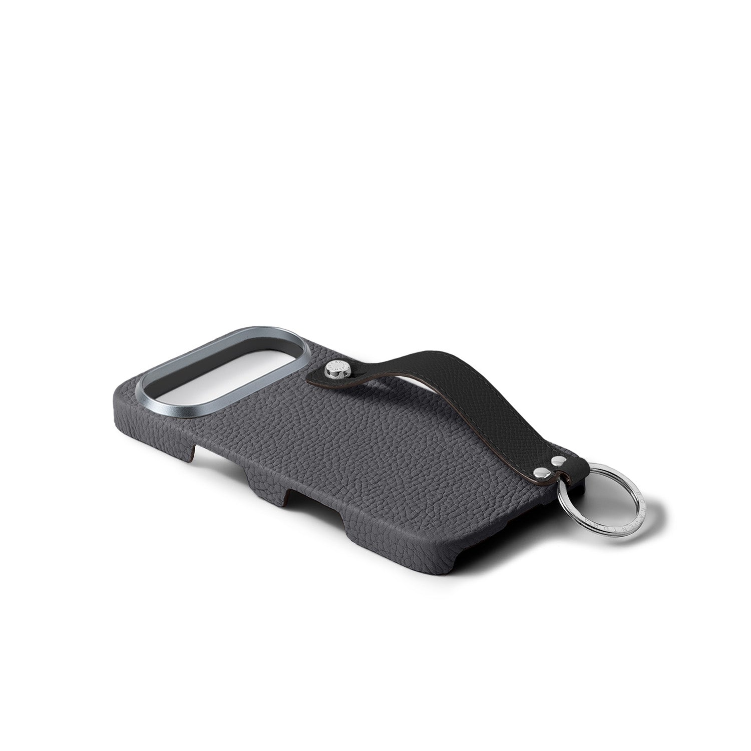 iPhone Air) ハンドル付き バックカバーケース シュリンクレザー