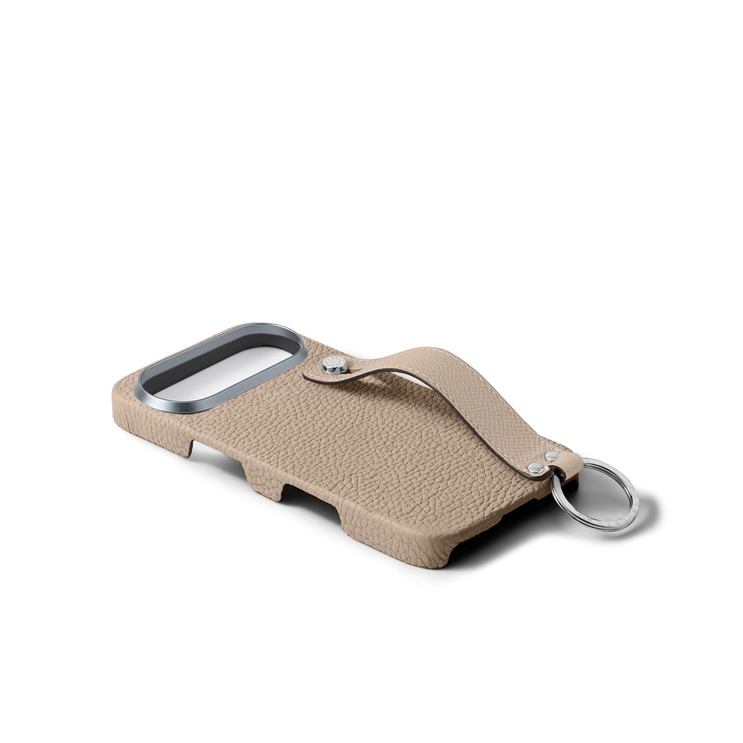 iPhone Air) ハンドル付き バックカバーケース シュリンクレザー