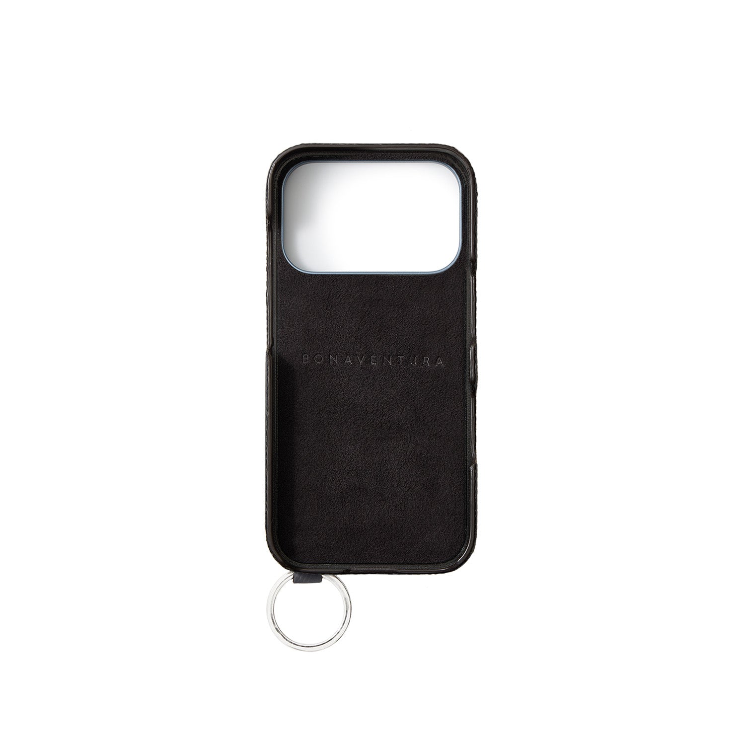 iPhone 17 Pro) ハンドル付き バックカバーケース シュリンクレザー