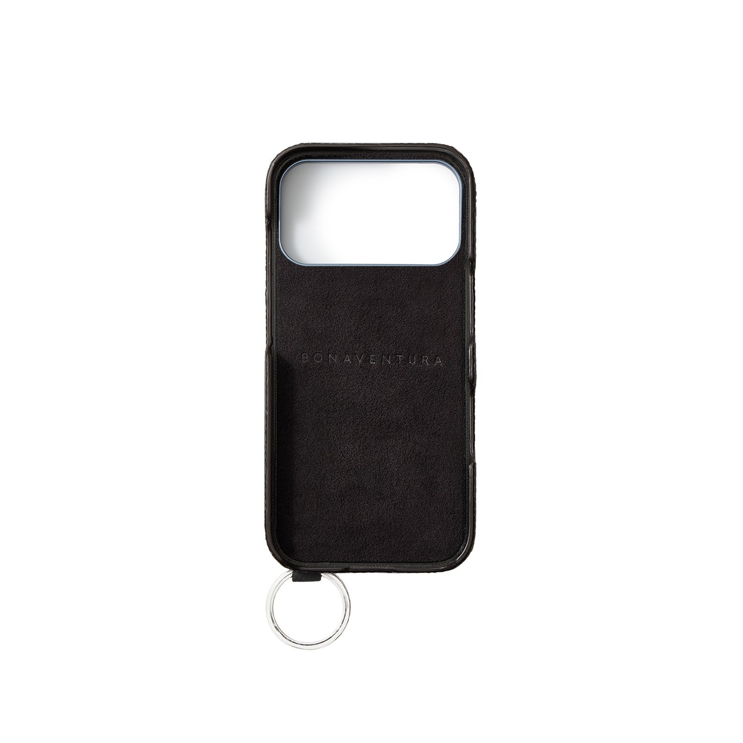 iPhone 17 Pro Max) ハンドル付き バックカバーケース シュリンクレザー