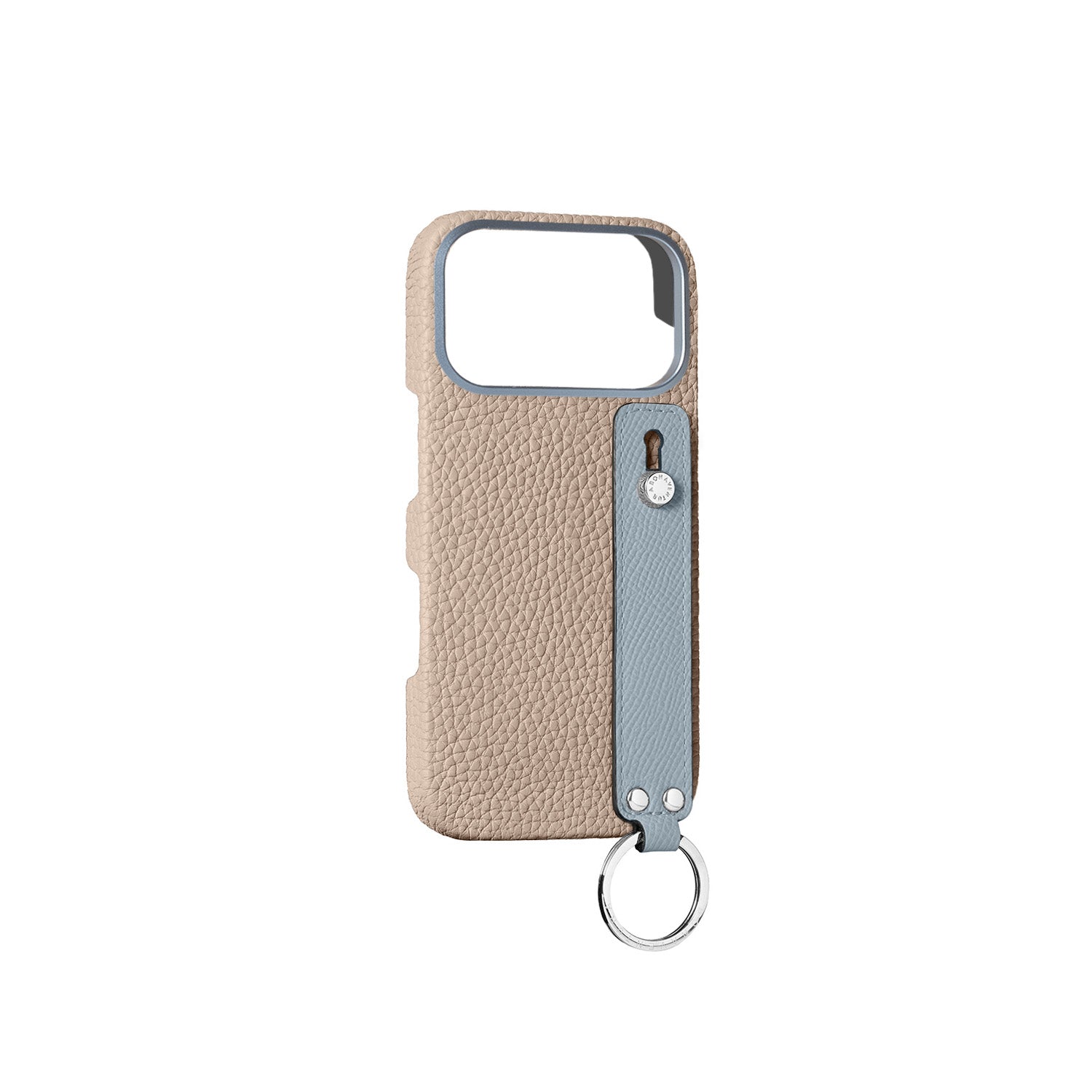 iPhone 17 Pro Max) ハンドル付き バックカバーケース シュリンクレザー