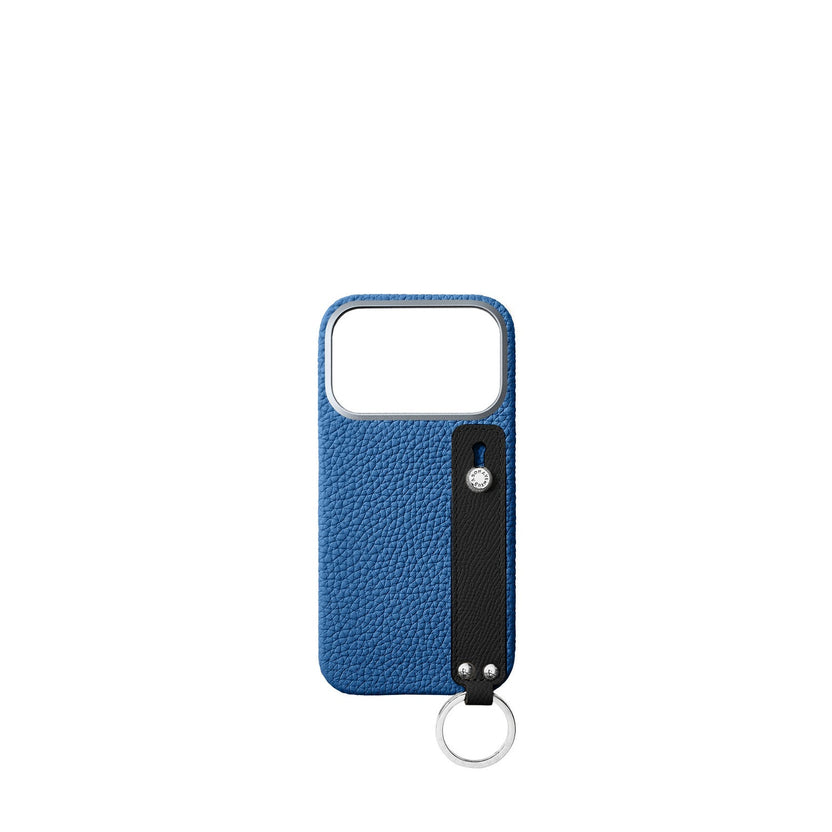 (iPhone 18 Pro) ハンドル付き バックカバーケース シュリンクレザー