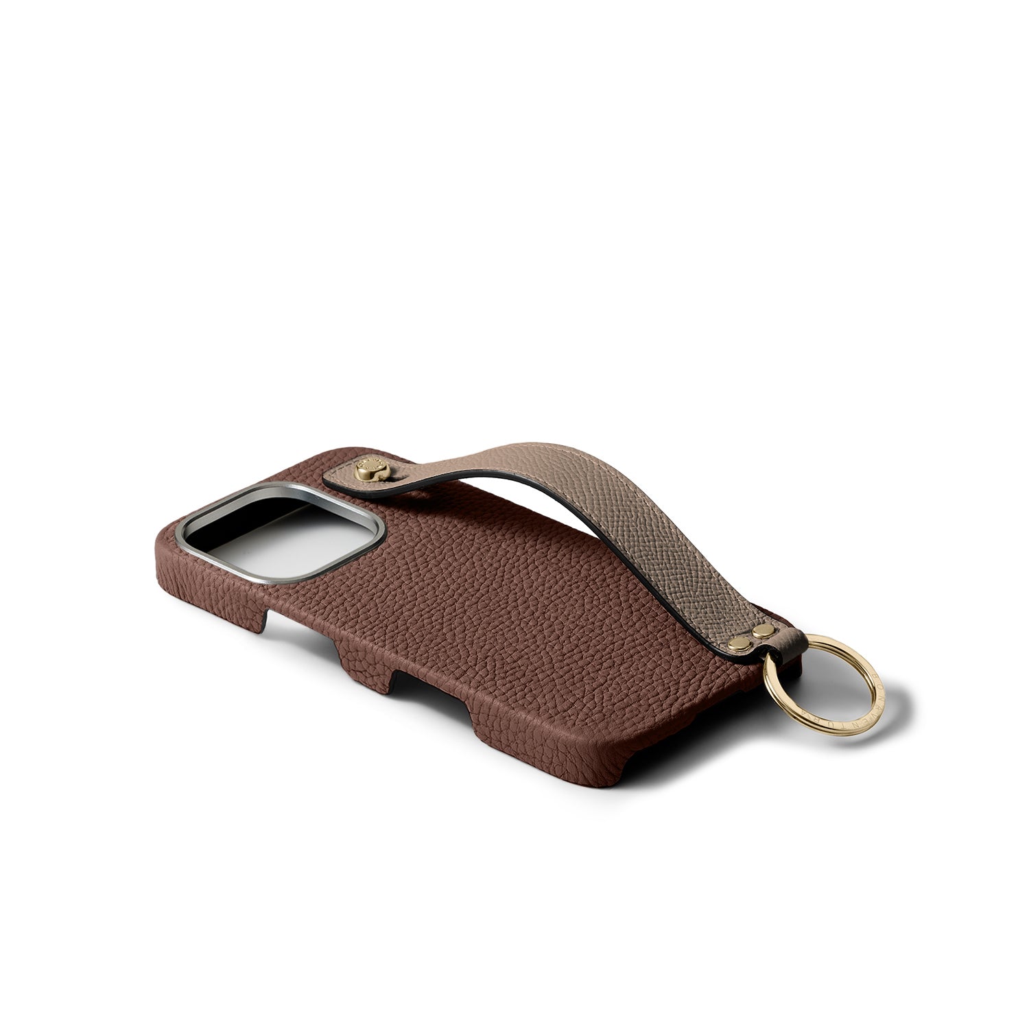Back Cover With Handle Bottalato Leather Gold (iPhone 16 Pro