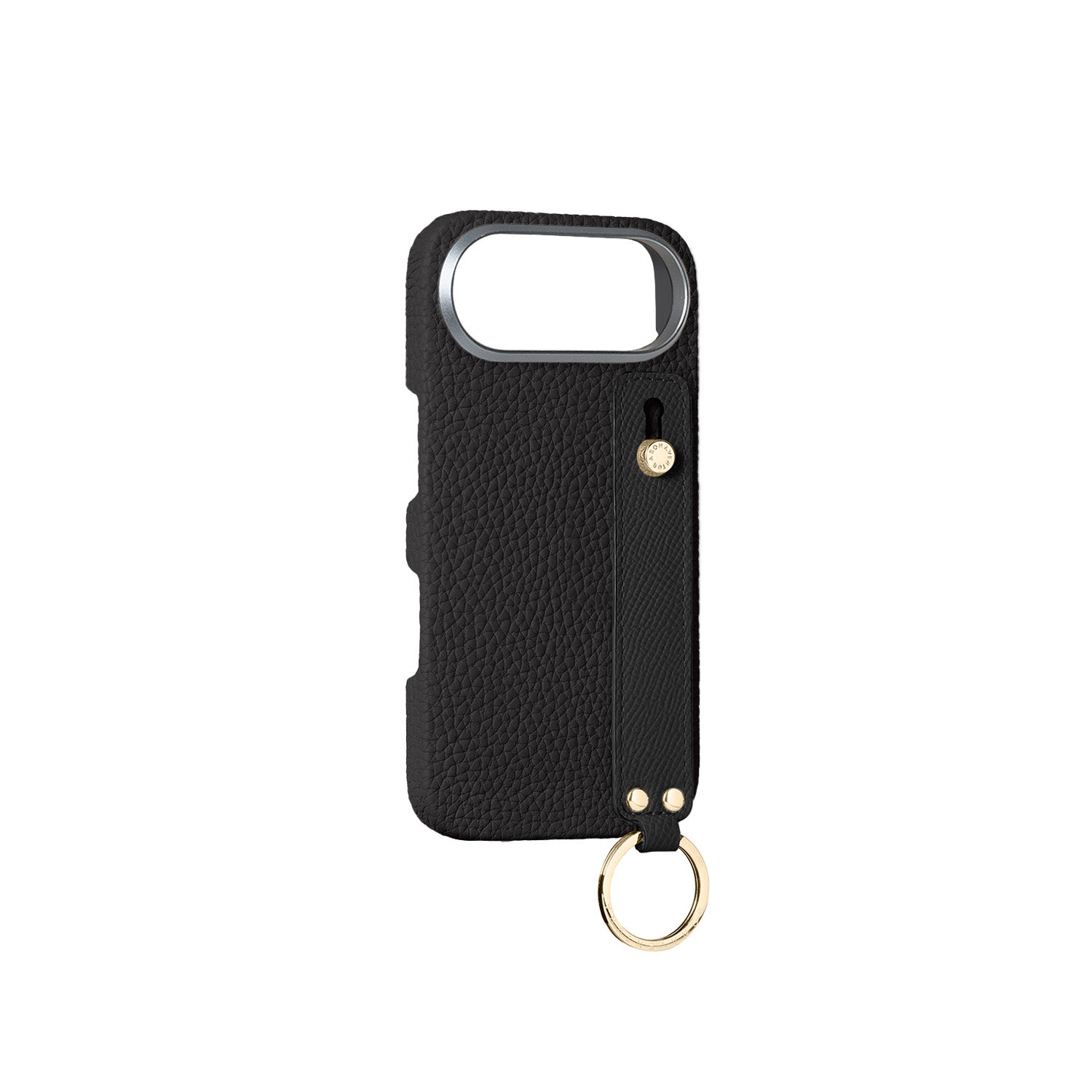 iPhone Air) ハンドル付き バックカバーケース シュリンクレザー