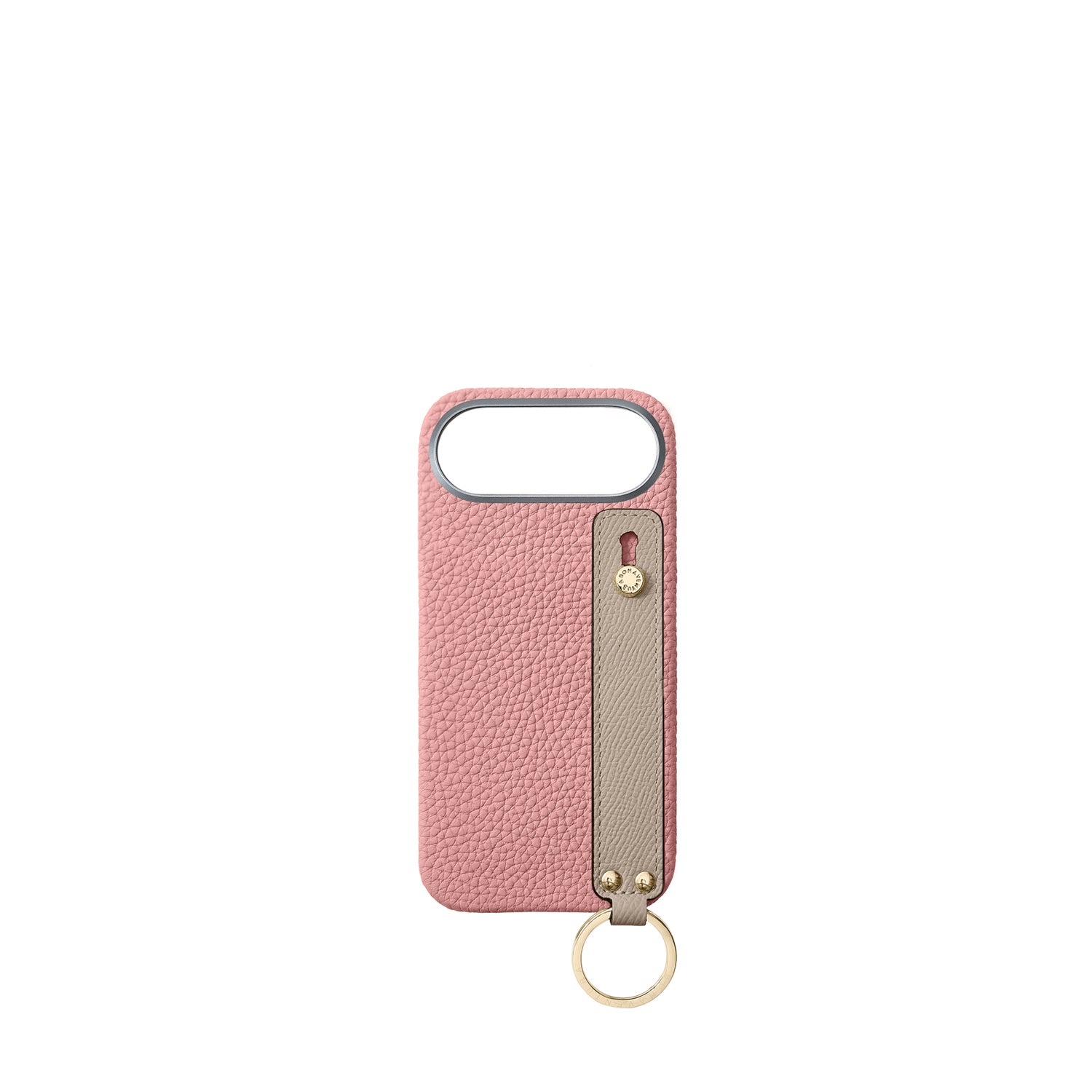 (iPhone 17 Air) ハンドル付き バックカバーケース シュリンクレザー （ゴールド）