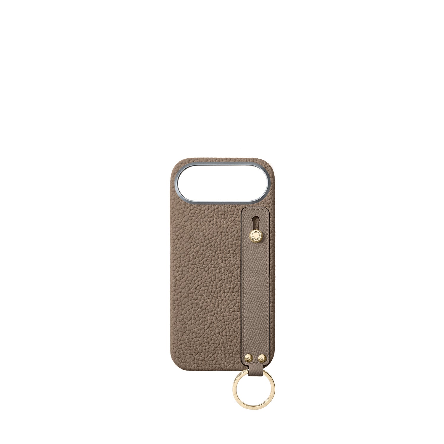 (iPhone 17 Air) ハンドル付き バックカバーケース シュリンクレザー （ゴールド）