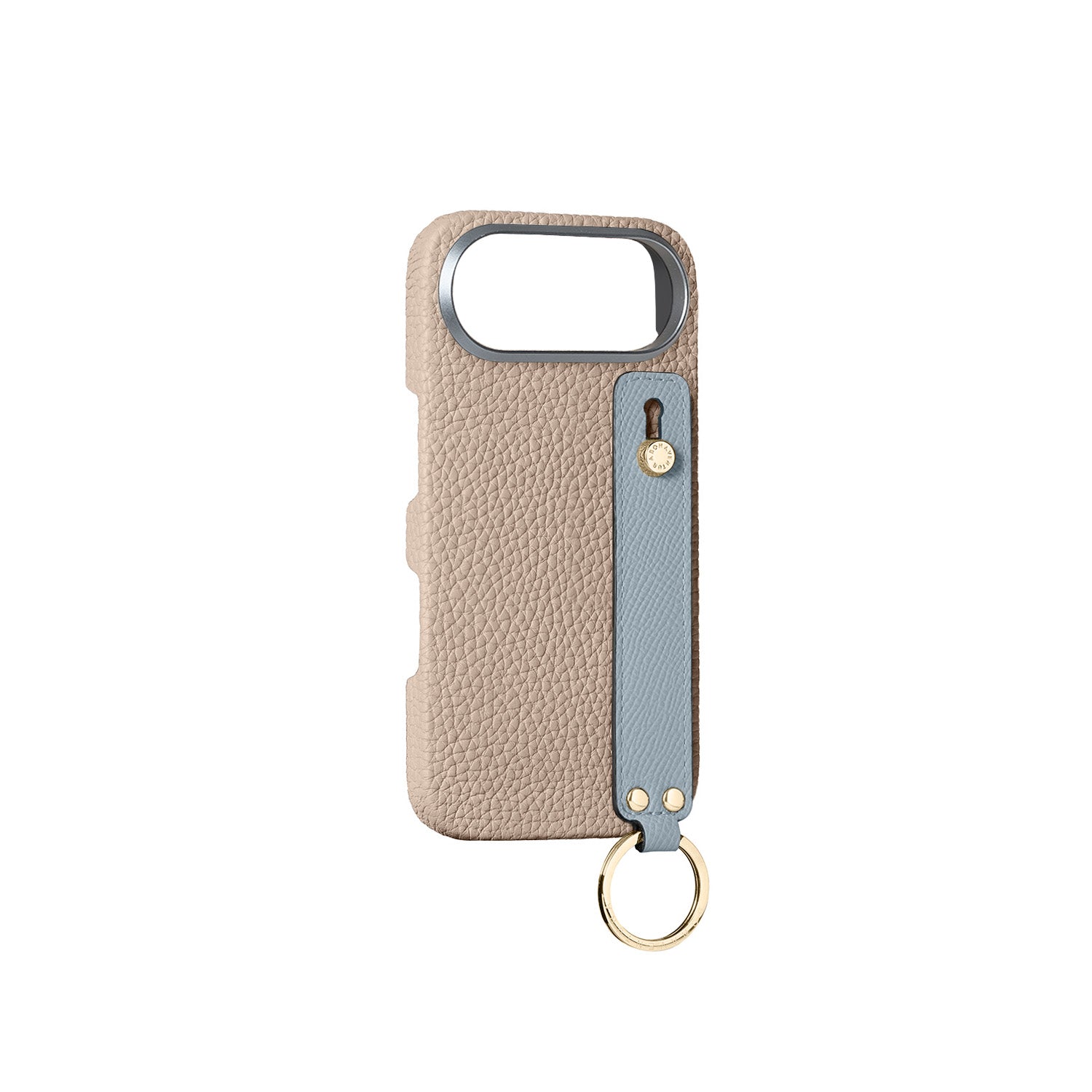 iPhone Air) ハンドル付き バックカバーケース シュリンクレザー