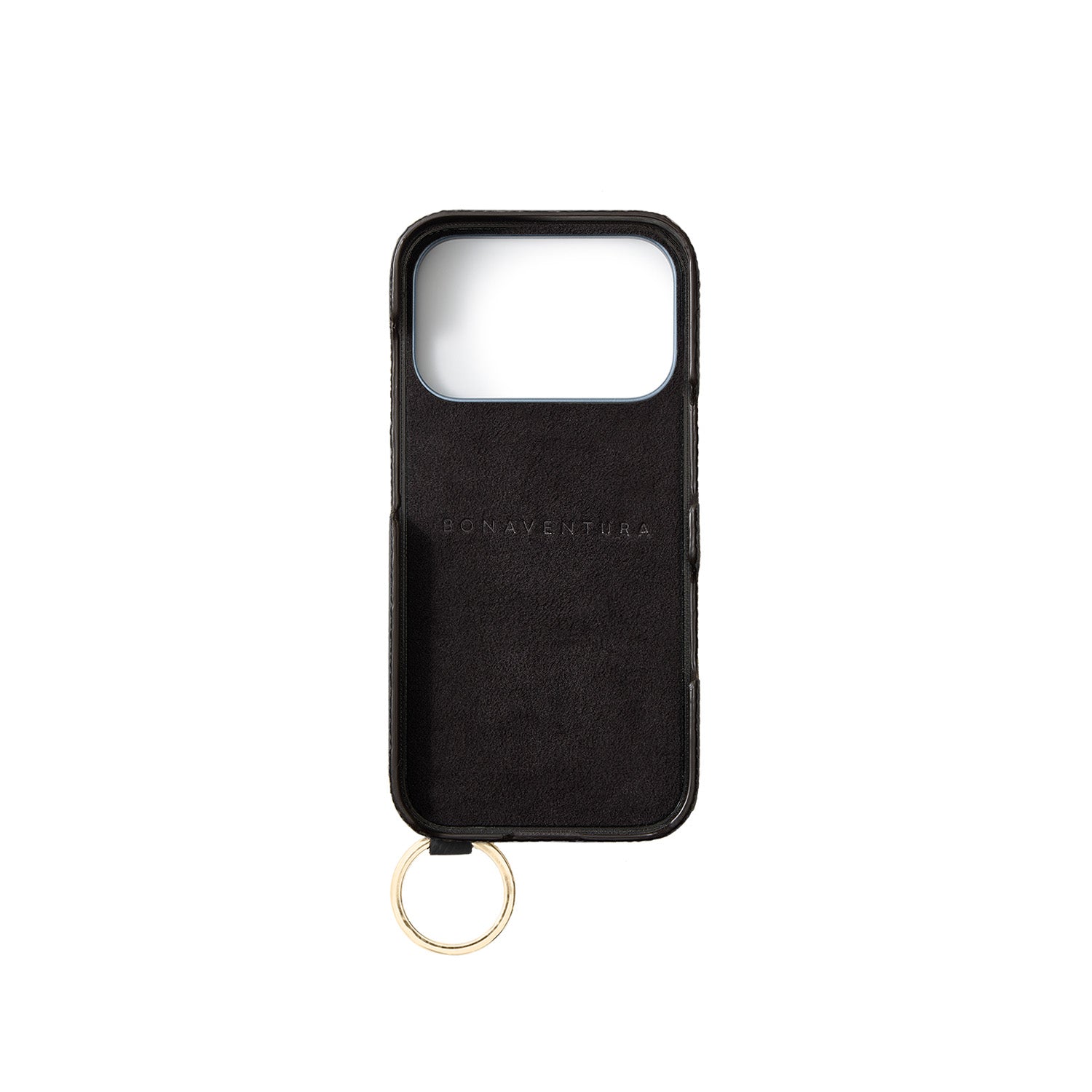 iPhone 17 Pro) ハンドル付き バックカバーケース シュリンクレザー