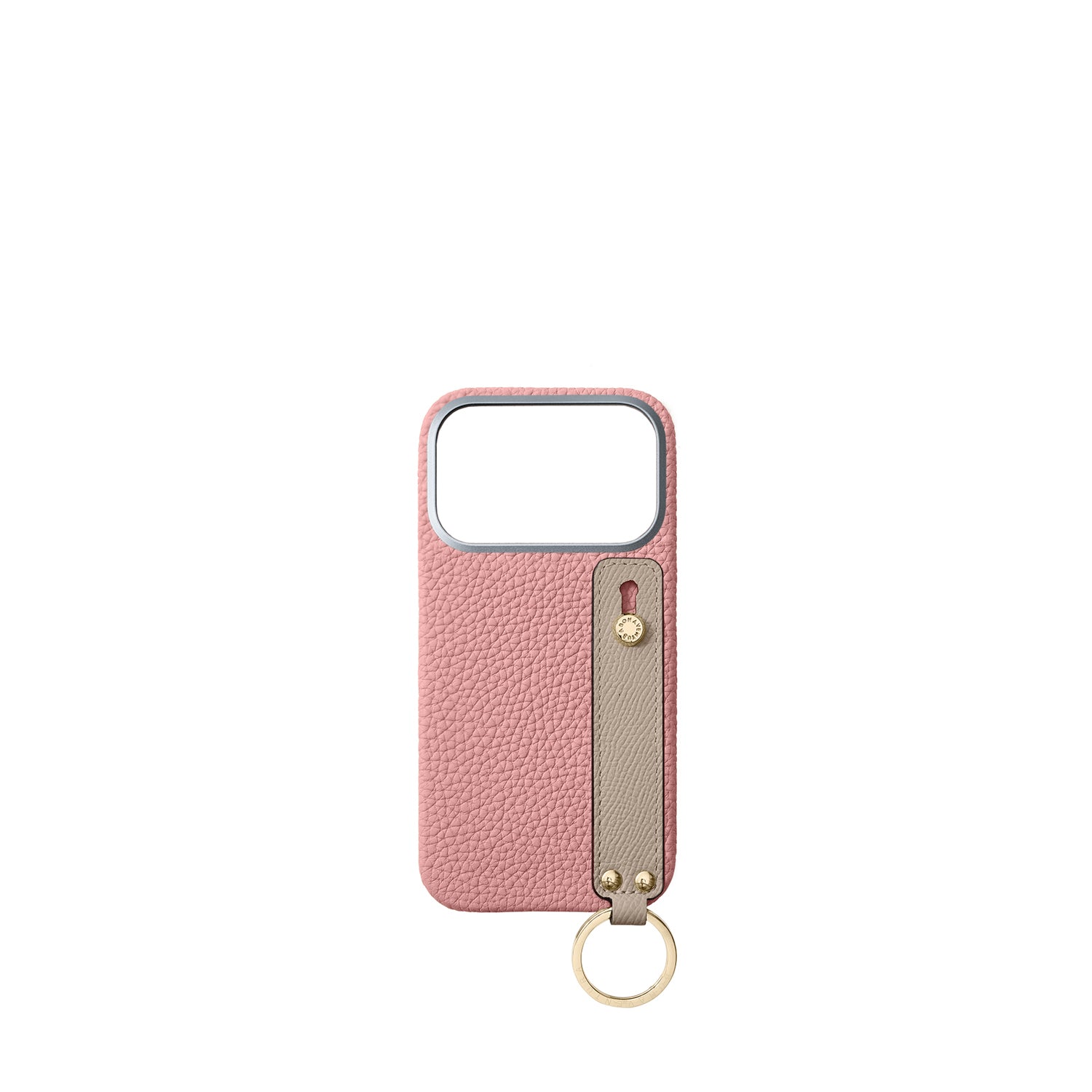 (iPhone 17 Pro) ハンドル付き バックカバーケース シュリンクレザー （ゴールド）