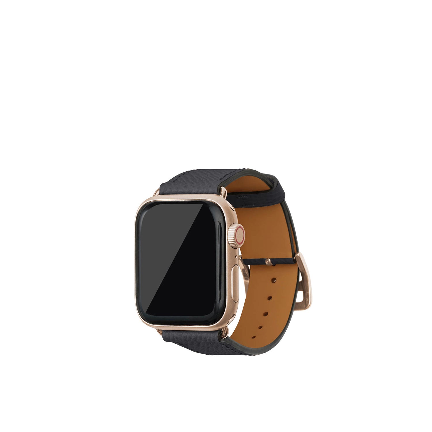 노브레사 Apple Watch 가죽 밴드【38 mm/40 mm/41 mm, M/L 사이즈】 (어댑터：골드)