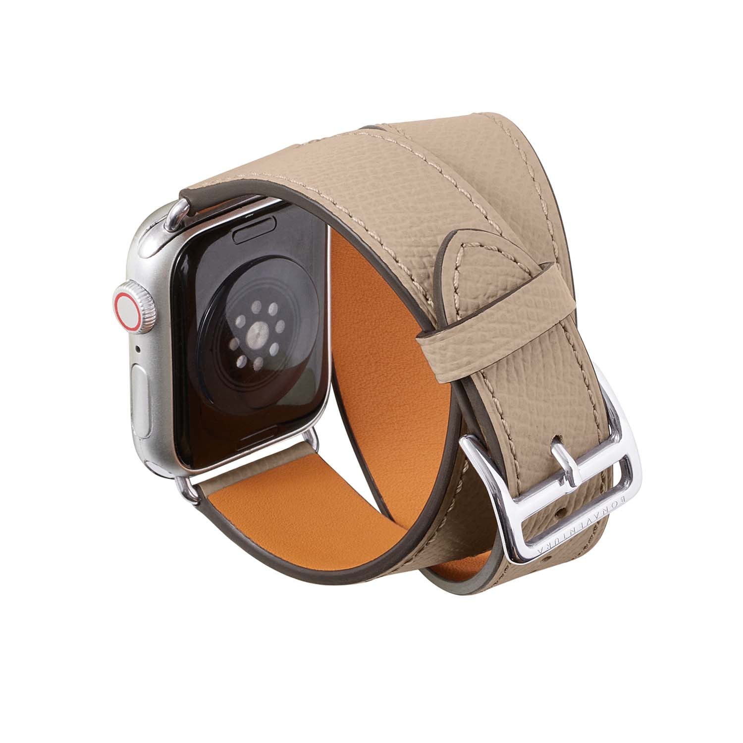 【新品】[BONAVENTURA］アップルウォッチレザーバンド グレージュ 楽天市場】【BONAVENTURA公式】 ダブルトゥールアップルウォッチ