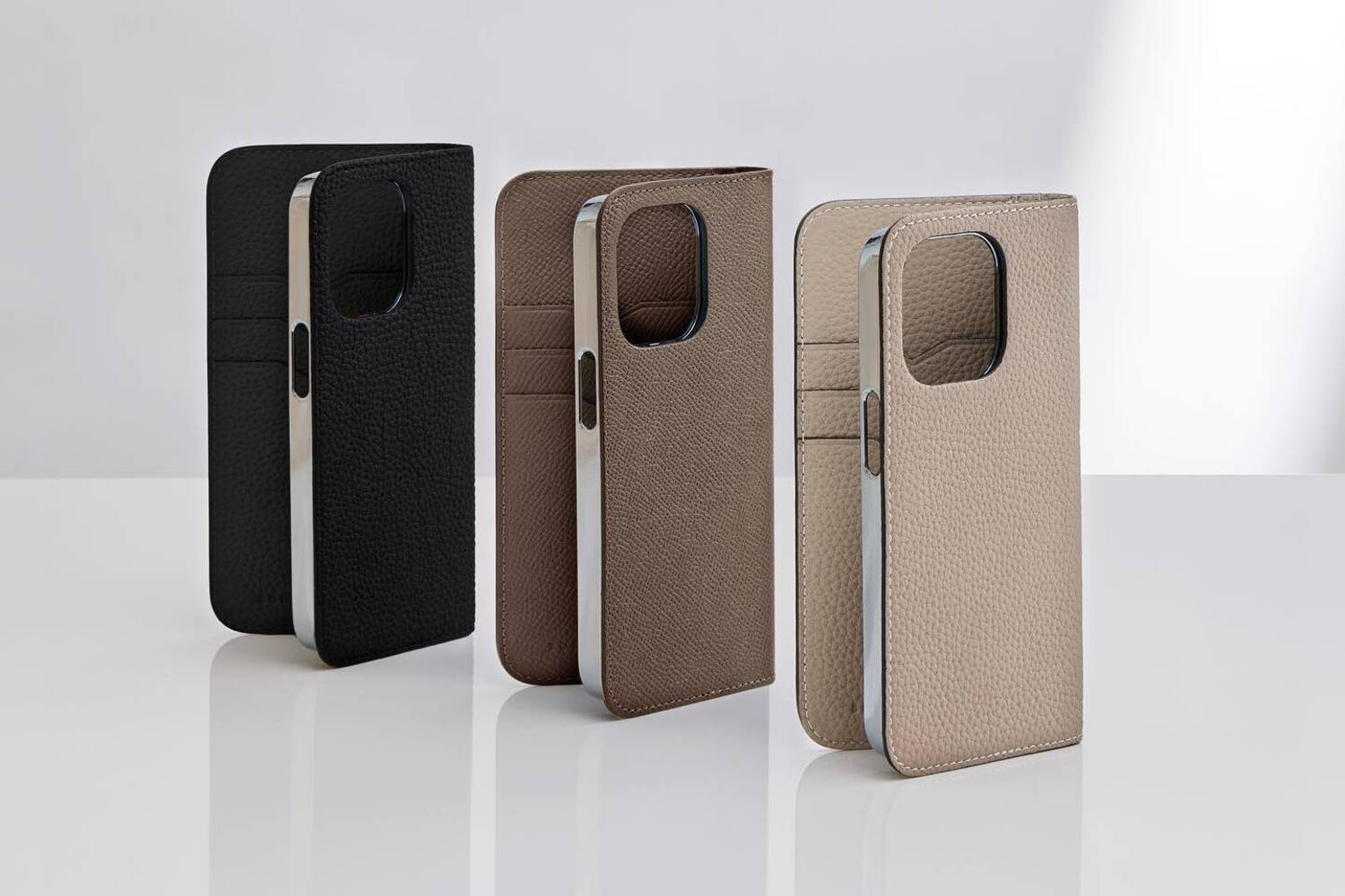 BONAVENTURA 手帳型iPhoneケース ベージュ 上質なレザーのiPhoneケース / スマホケース – イタリア(ミラノ)発の