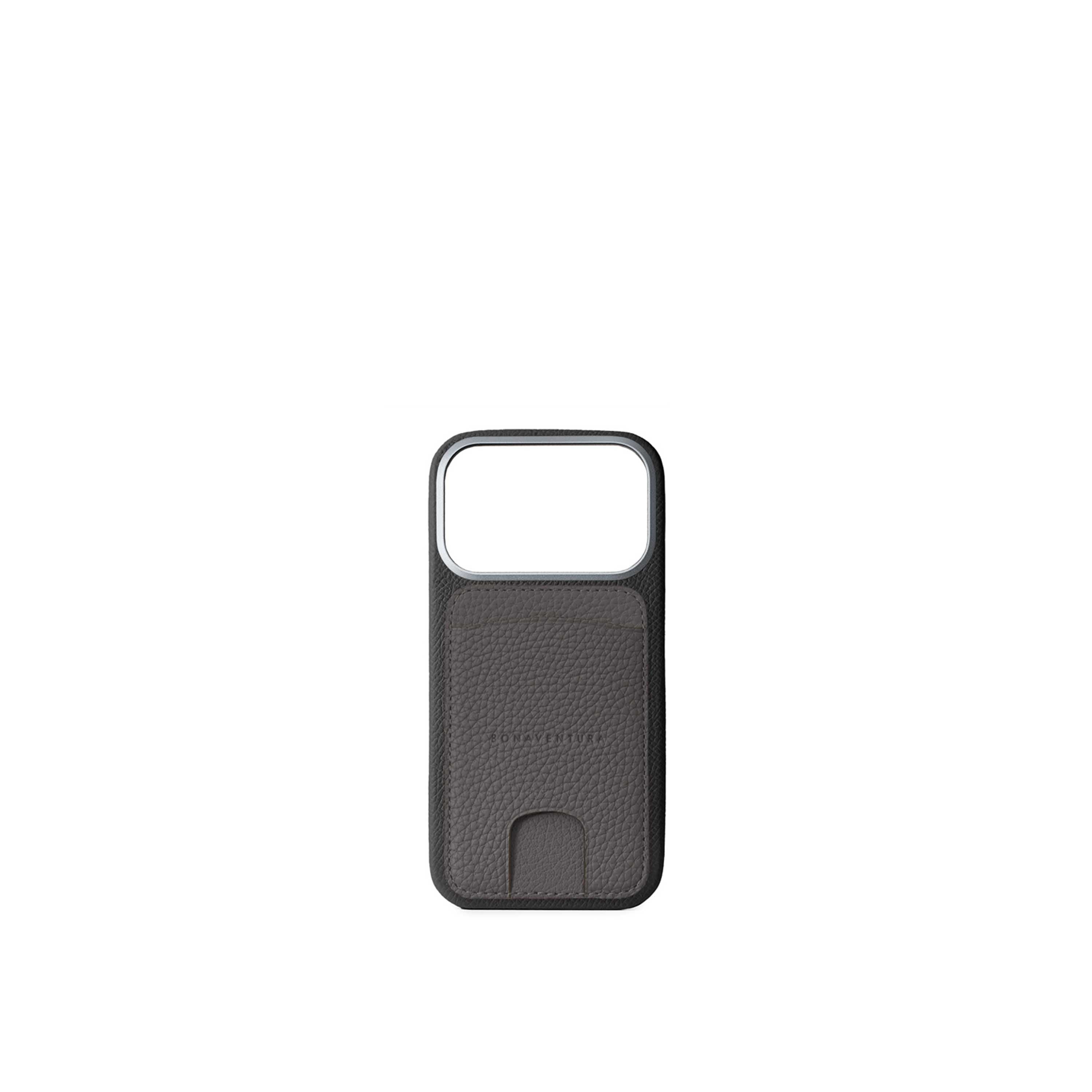 iPhone 17) バックカバーケース ノービレレザー × マグネット カード