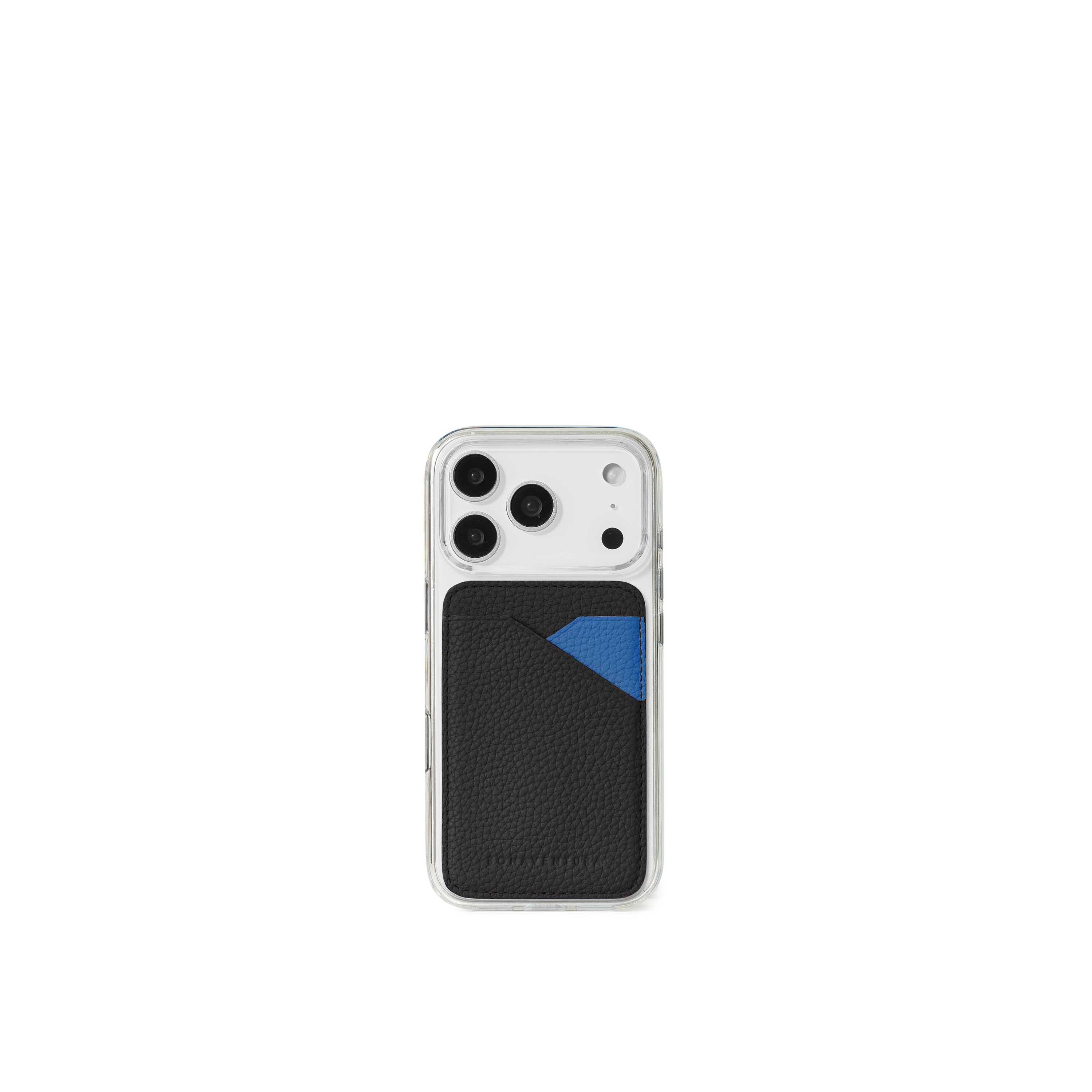 iPhone 16) クリア バックカバーケース × マグネット カードケース