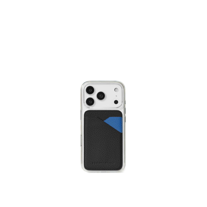 (iPhone 17) クリア バックカバーケース × マグネット カードケース バイカラー シュリンクレザー