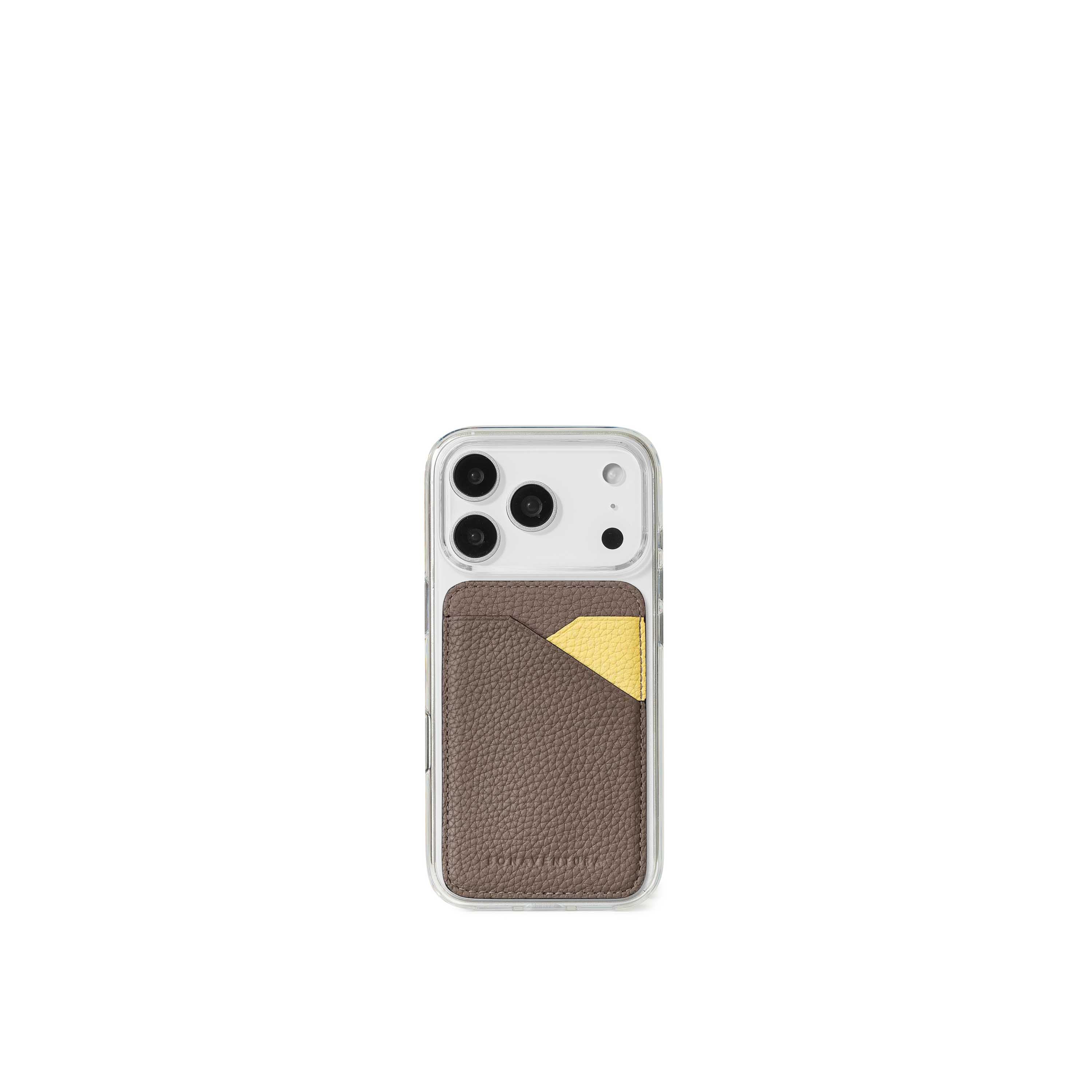 iPhone 17) クリア バックカバーケース × マグネット カードケース