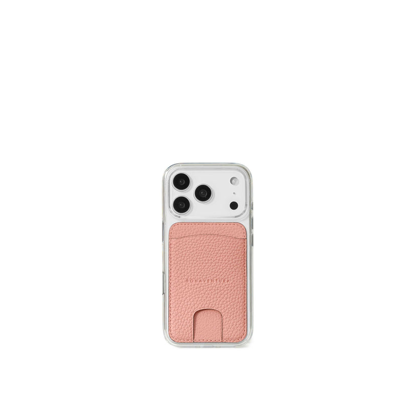 (iPhone 18 Pro / 17 Pro) クリア バックカバーケース × マグネット カードケース シュリンクレザー