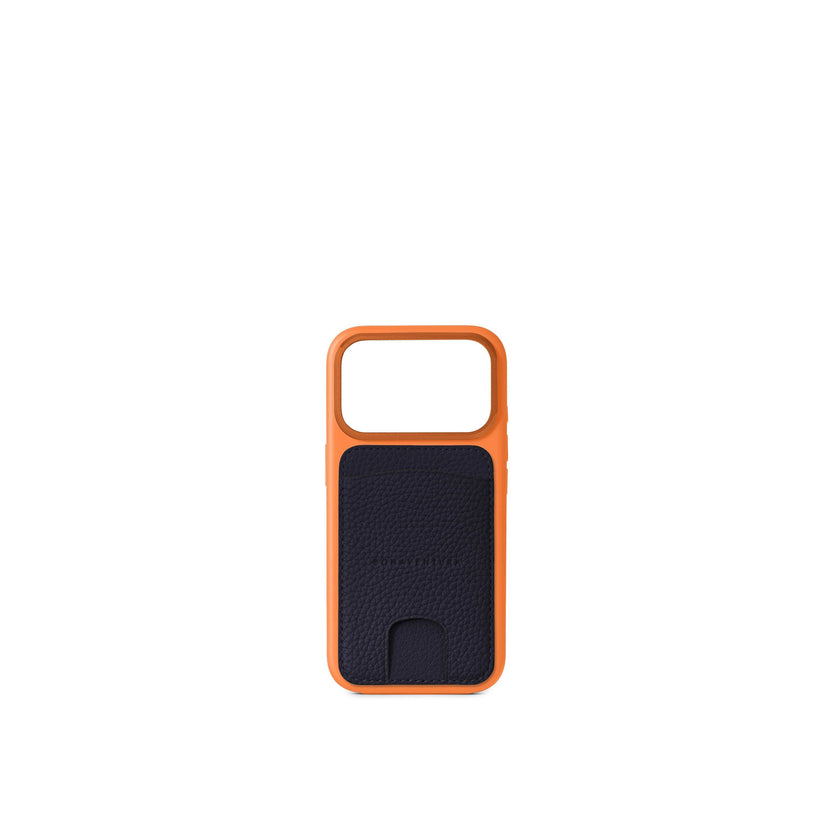 (iPhone 18 Pro / 17 Pro) カラー バックカバーケース × マグネット カードケース シュリンクレザー