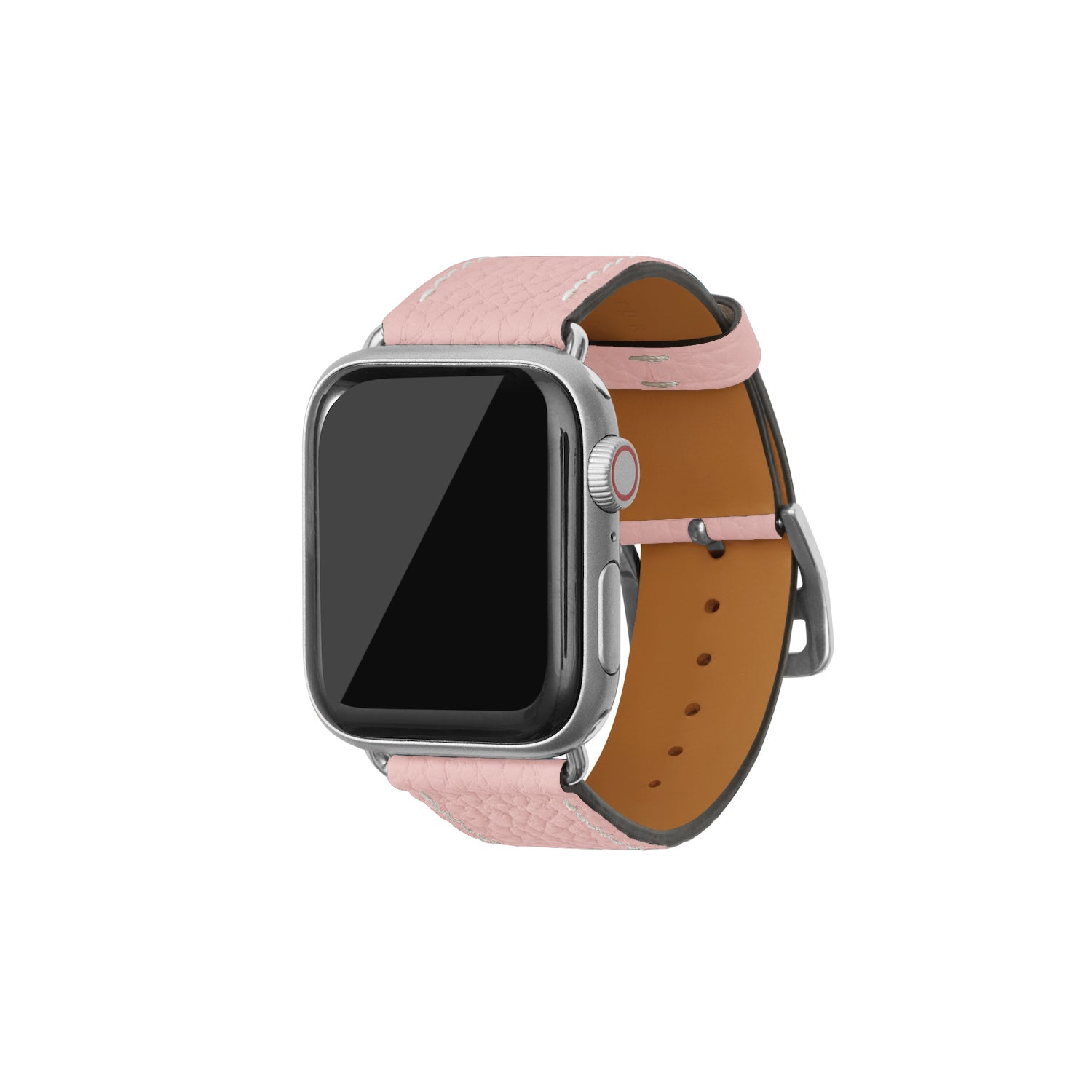 Apple Watch レザーバンド【38mm/40mm/41mm/42mm, S/Mサイズ】 (アダプター：シルバー)