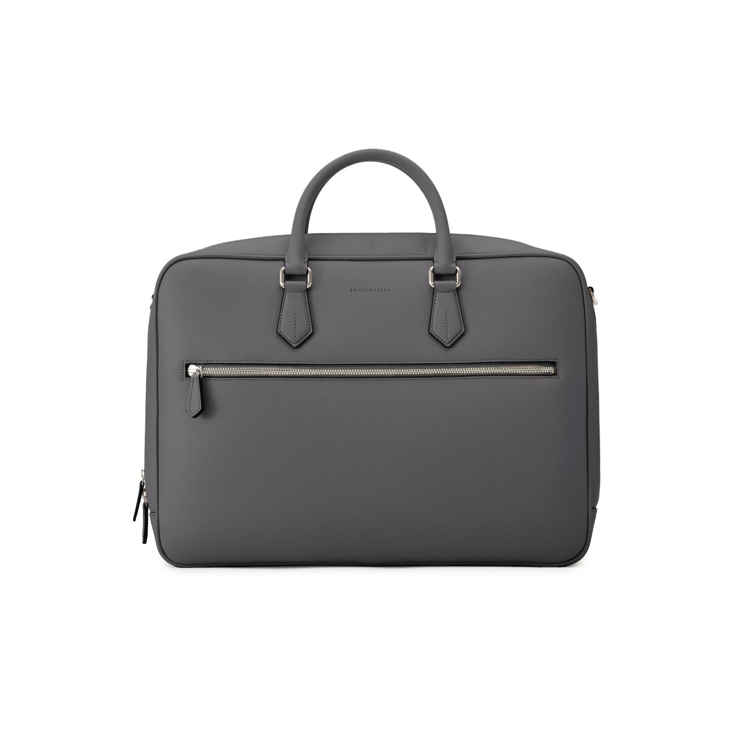Jackson Briefcase Type 2 Noblesse Leather Charcoal Grey