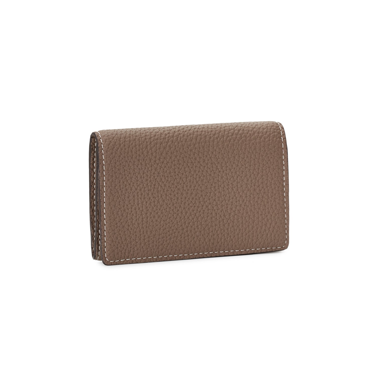 Business card case with sleeve in shrink leather